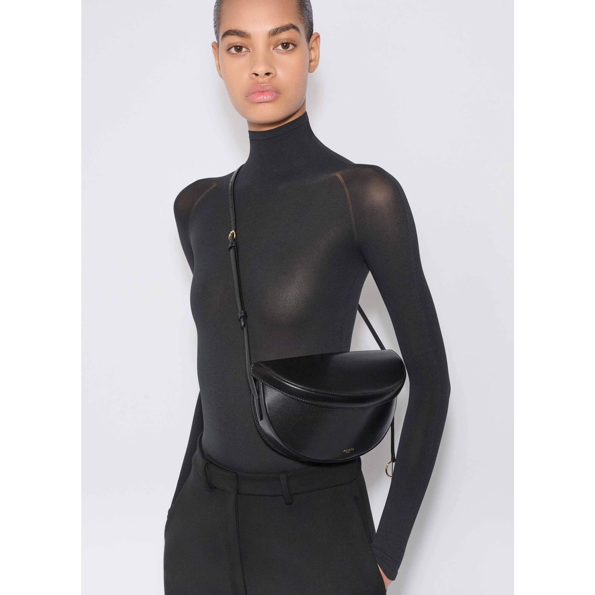 Alaïa Hip East West Bag In Goatskin