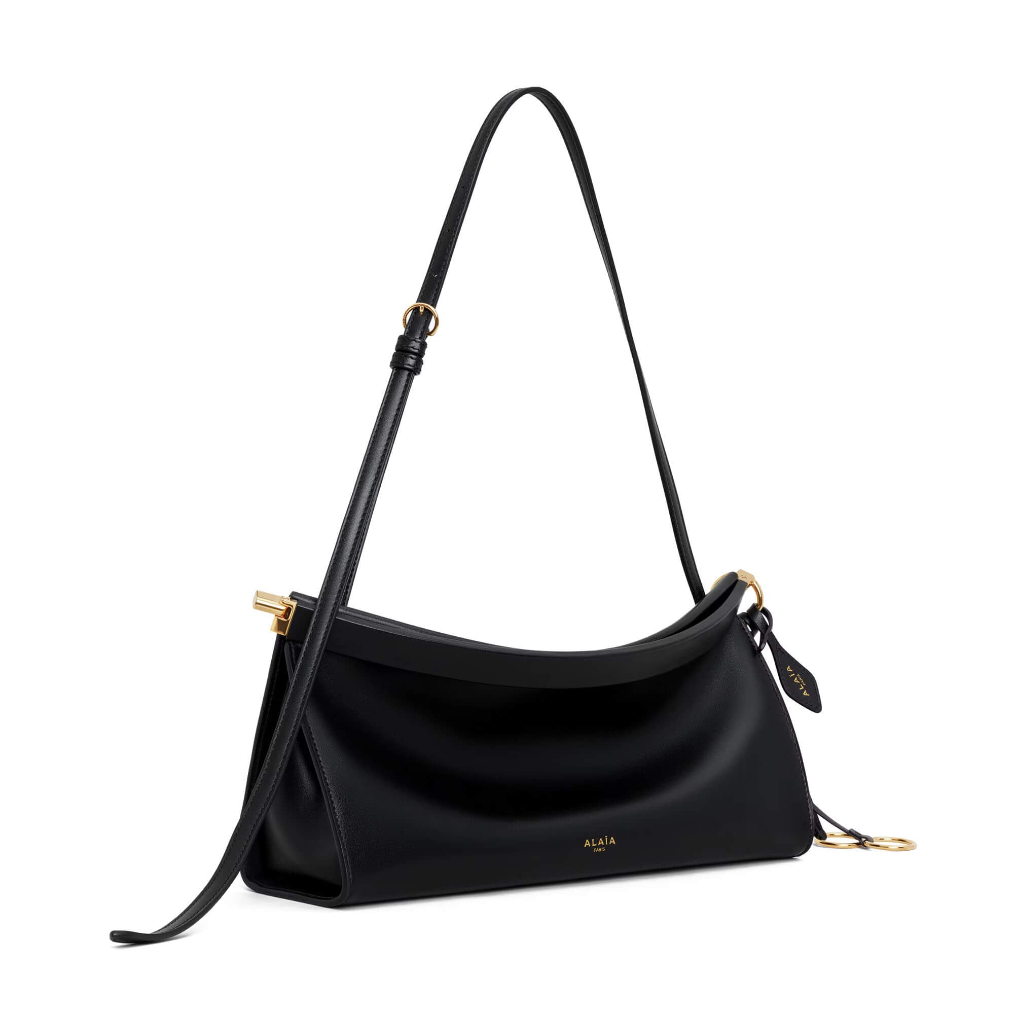 Alaïa Le Click East West Medium Bag In Leather