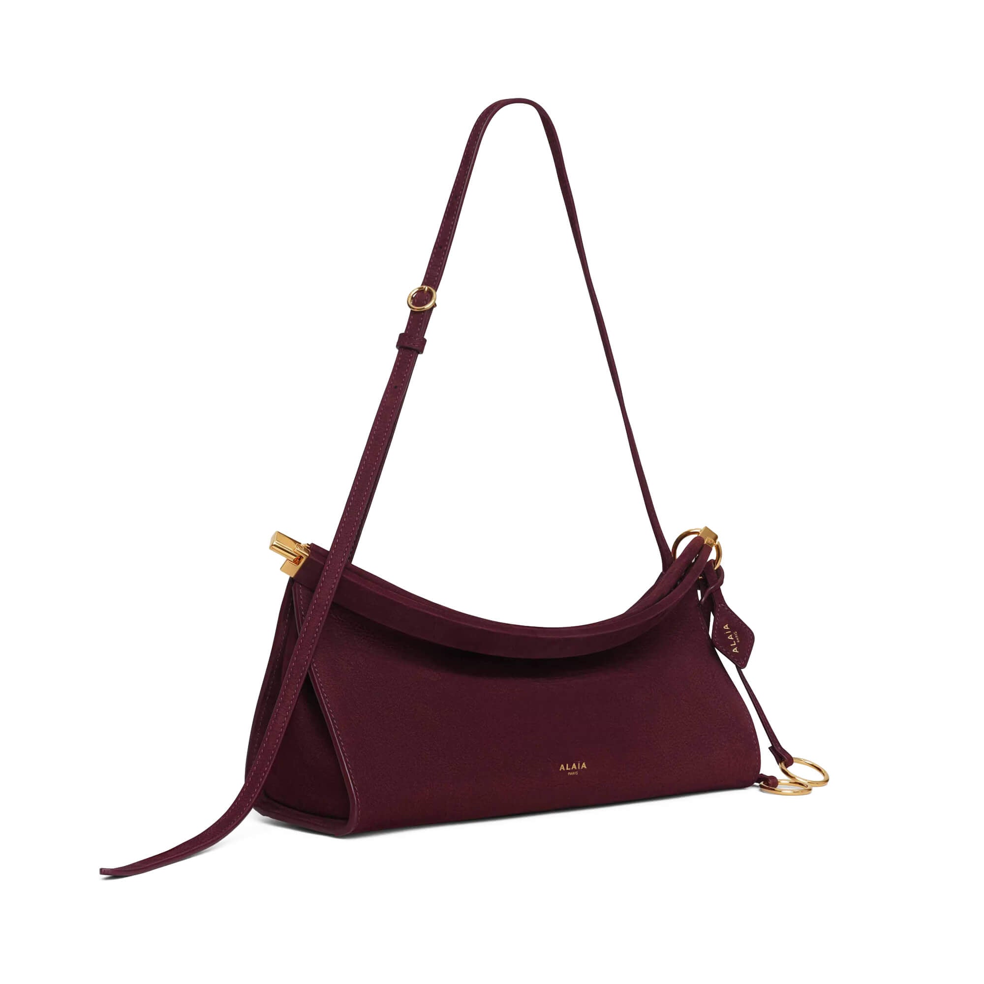 Alaïa Le Click East West Medium Bag In Nubuck