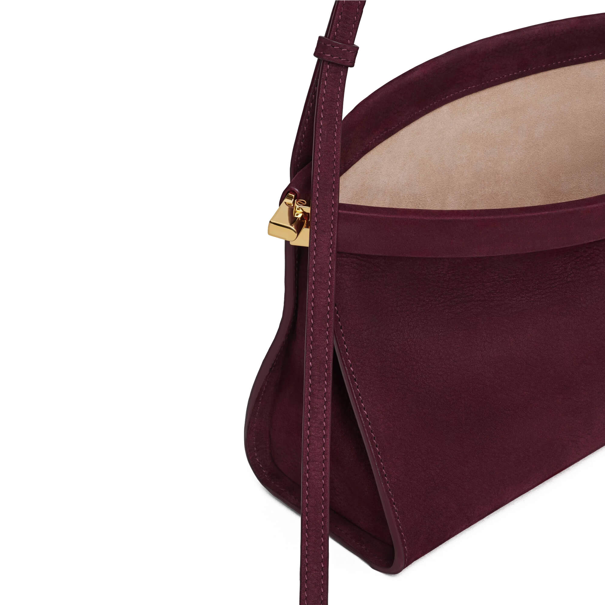 Alaïa Le Click East West Medium Bag In Nubuck
