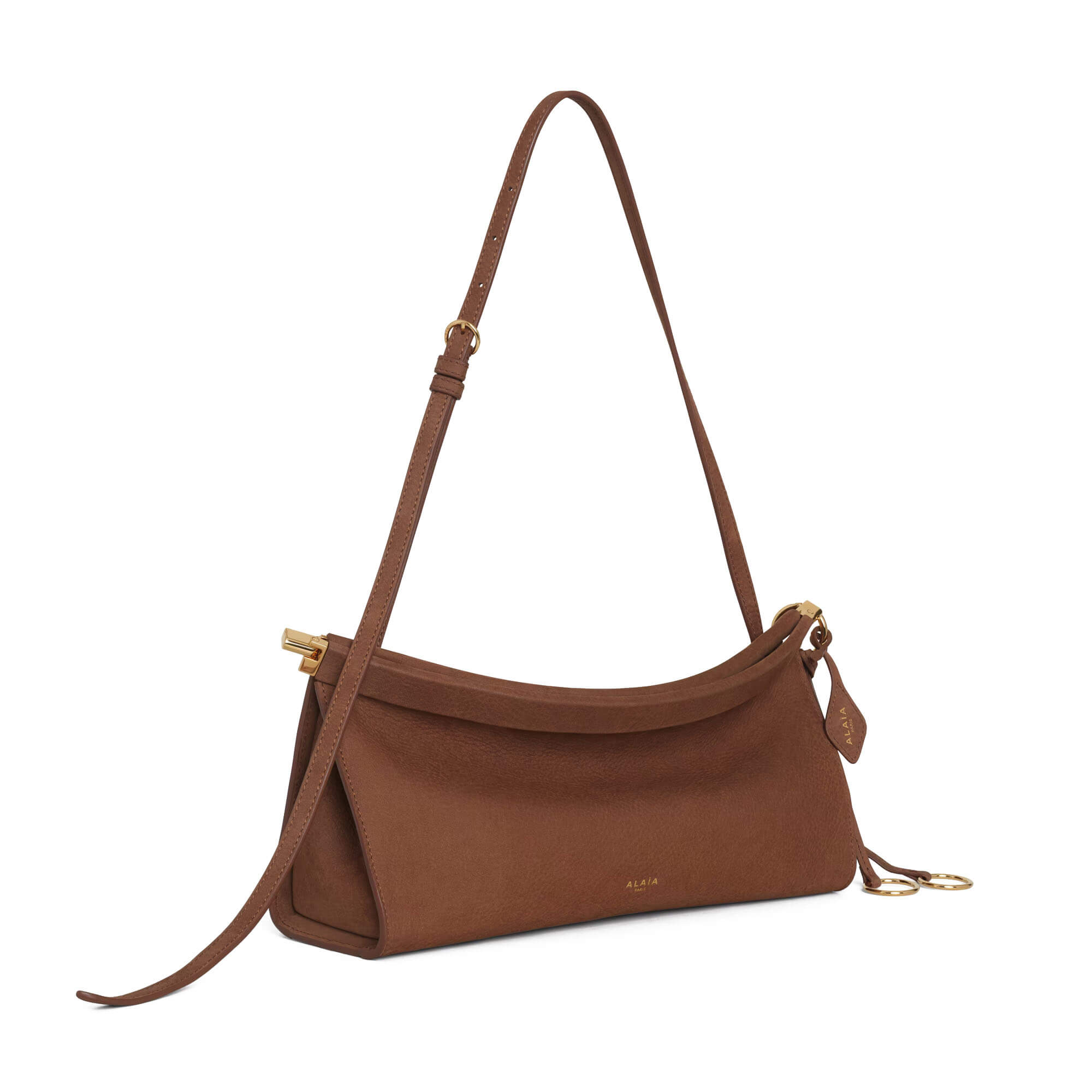 Alaïa Le Click East West Medium Bag In Nubuck