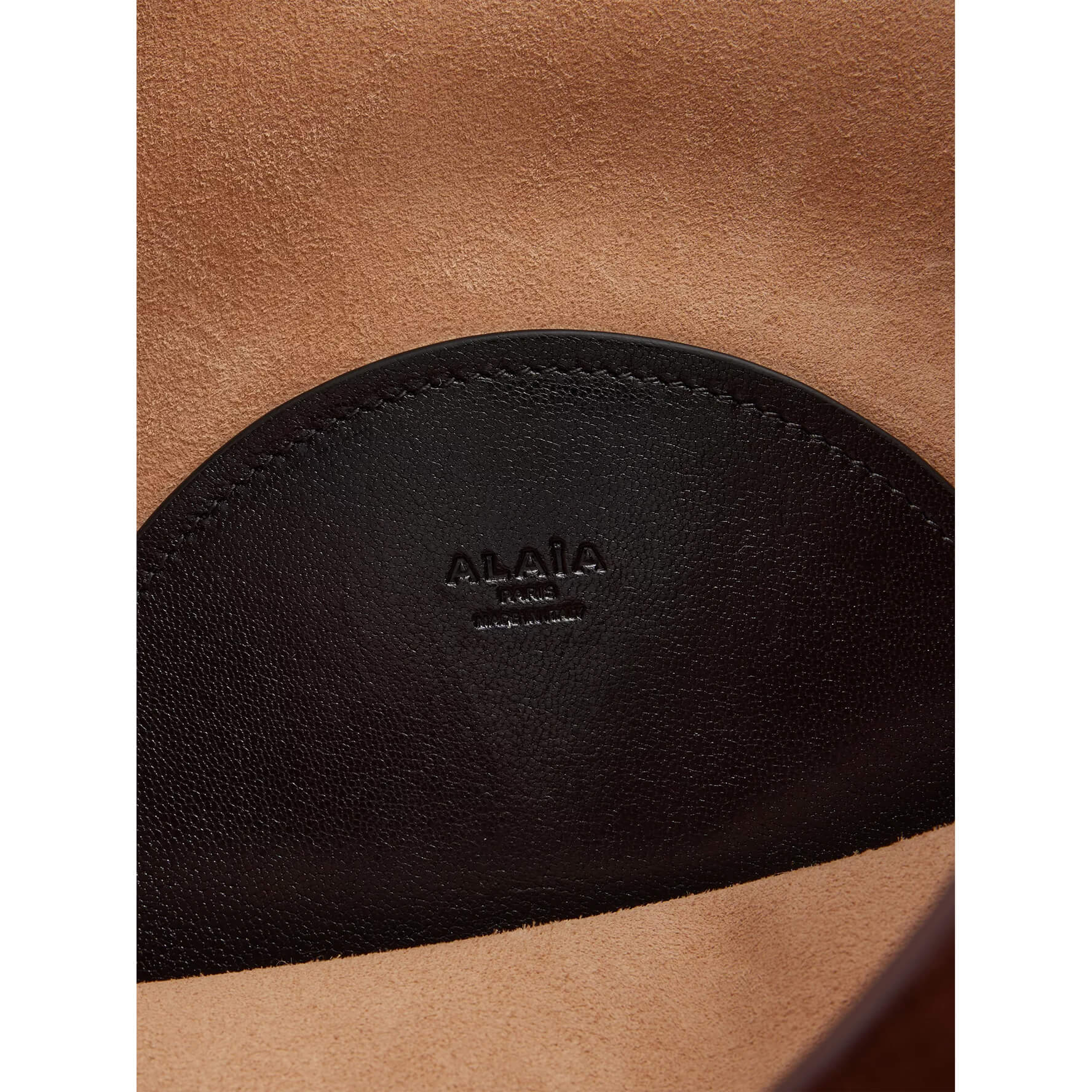 Alaïa Small Leather-trimmed Suede Tote