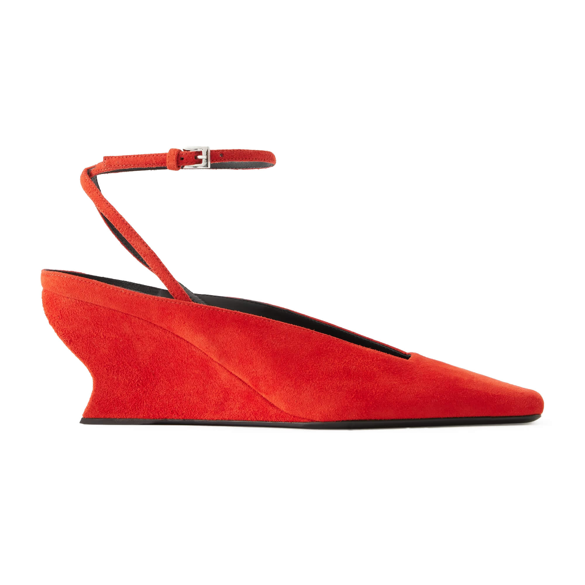 Alaïa Suede Wedged Mules
