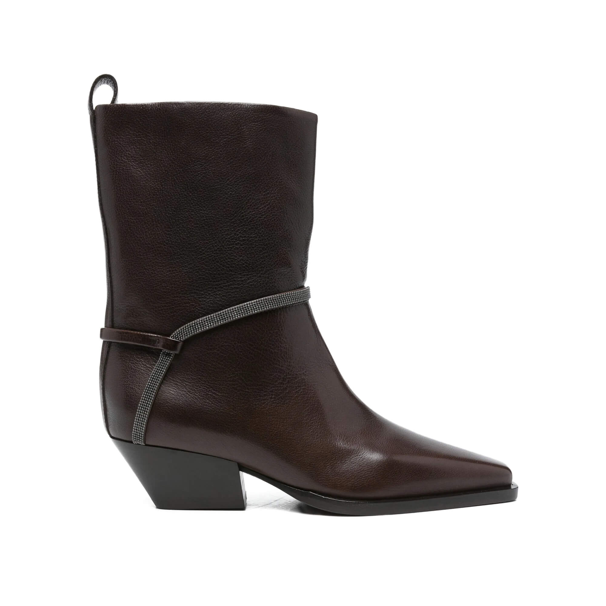 Brunello Cucinelli Leather Cowboy Boots