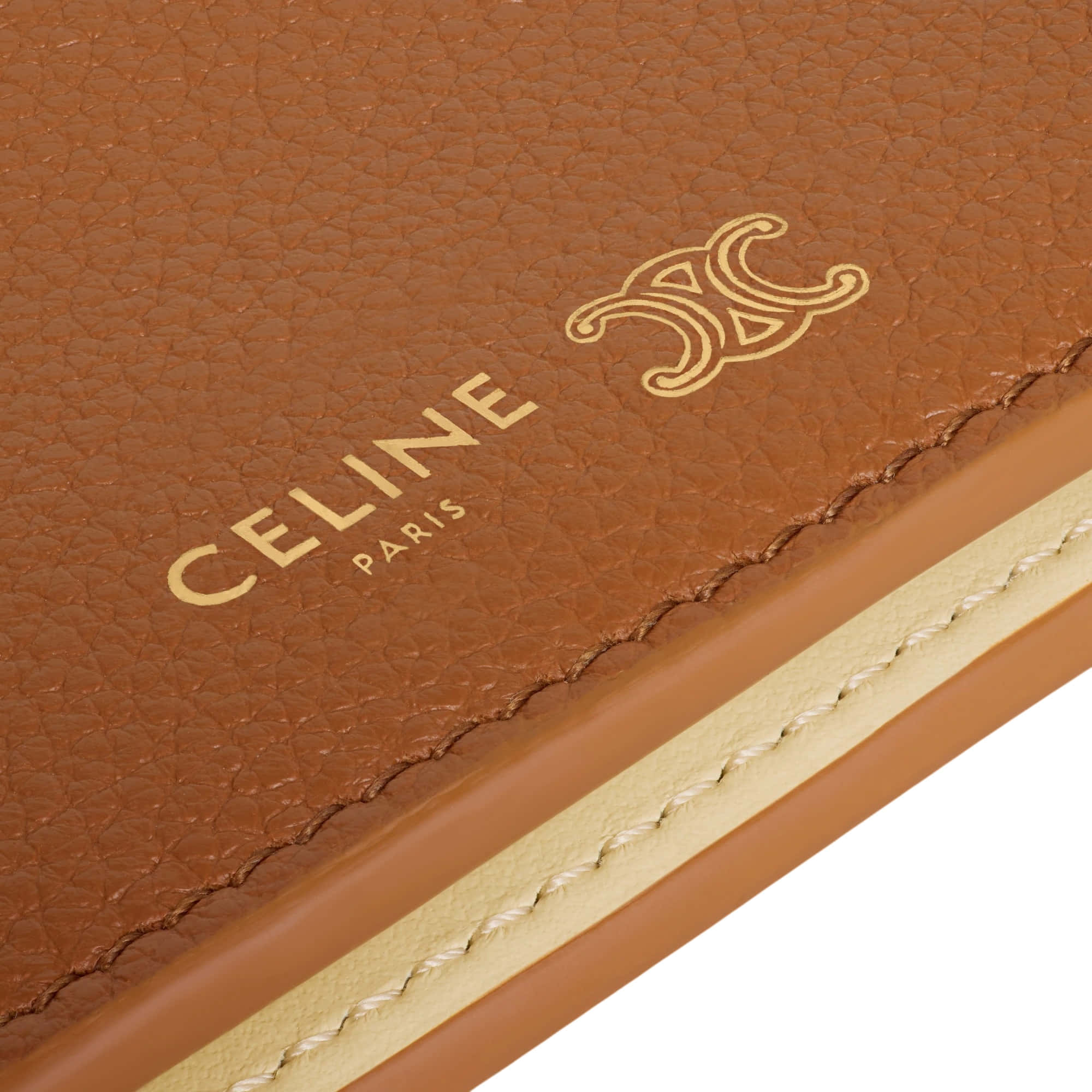 Celine Bi-fold Card Holder Triomphe Stamp