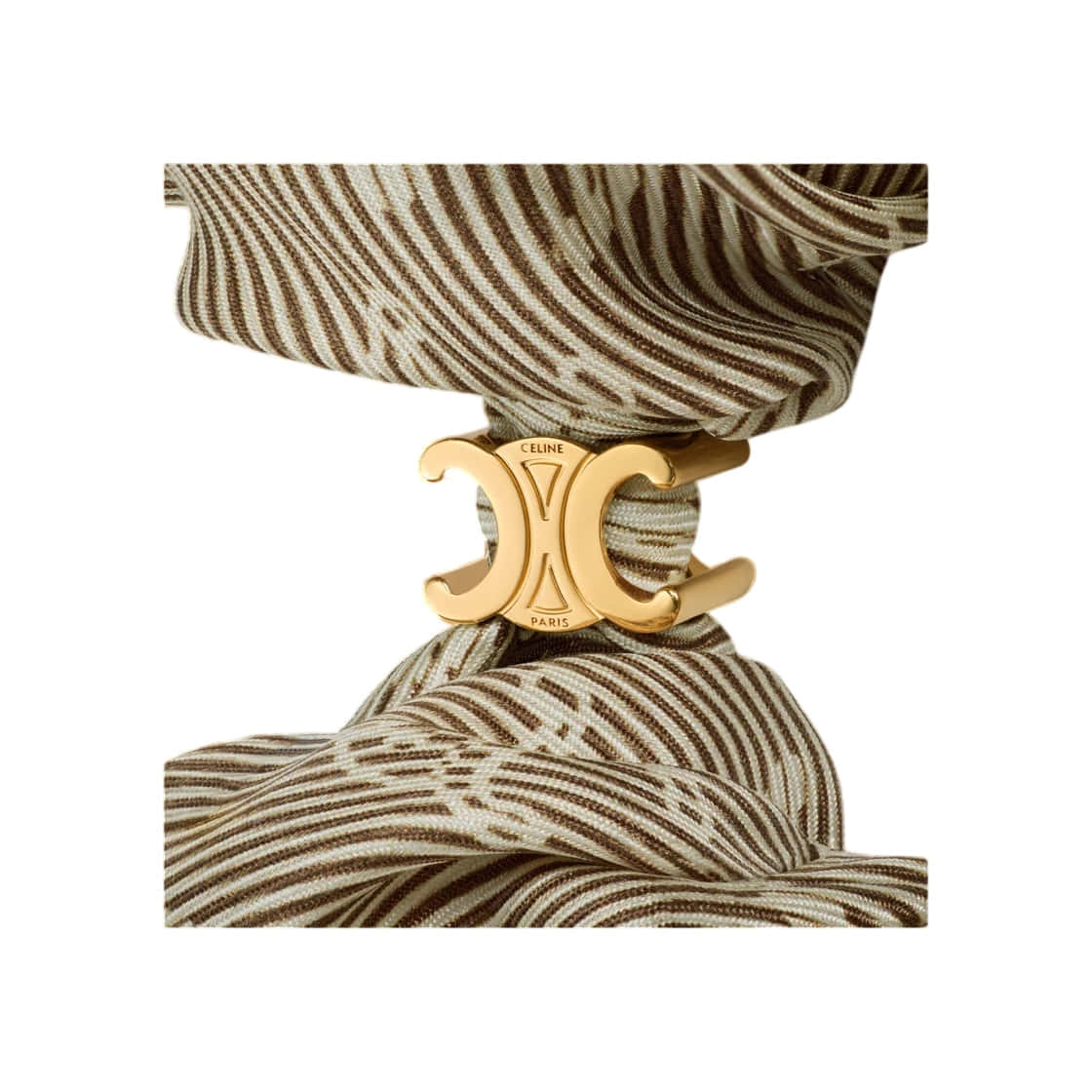 Celine Triomphe Diagonale Scrunchy