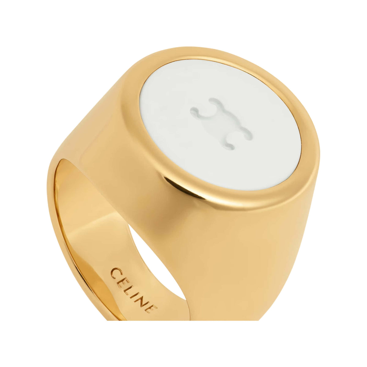 Celine Triomphe Signet Ring
