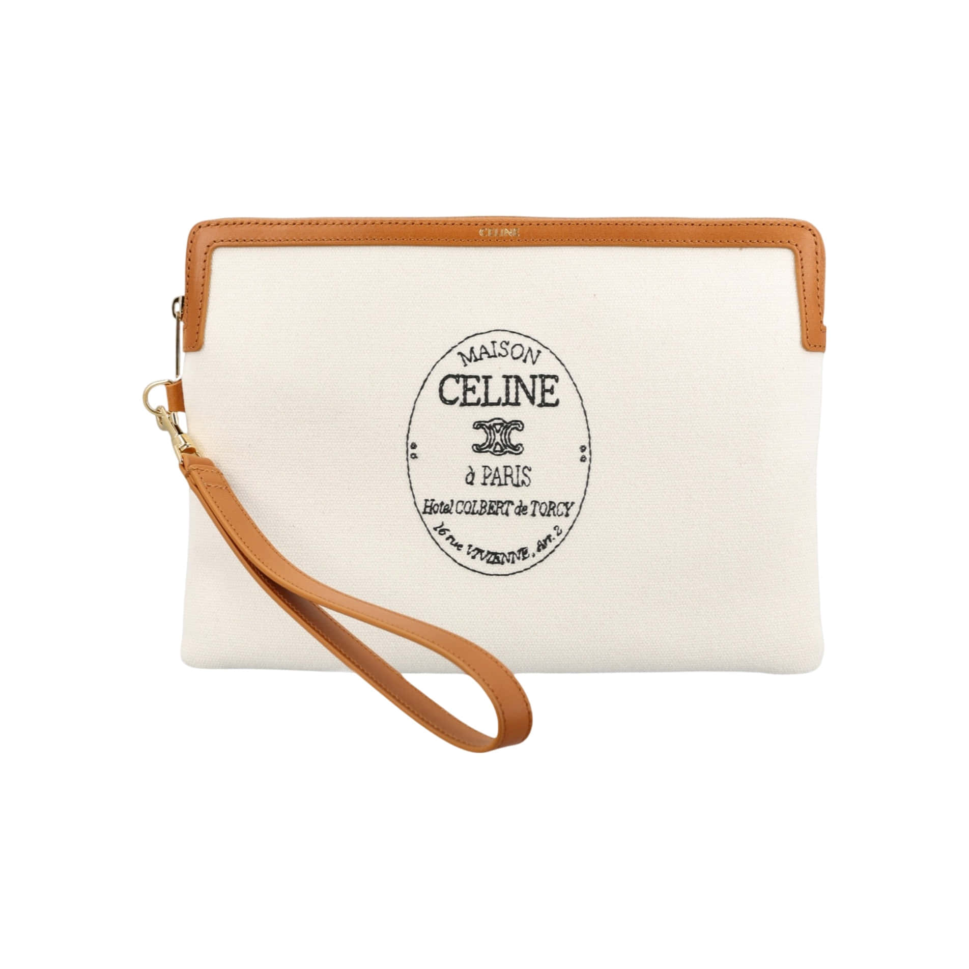 Celine Zipper Clutch