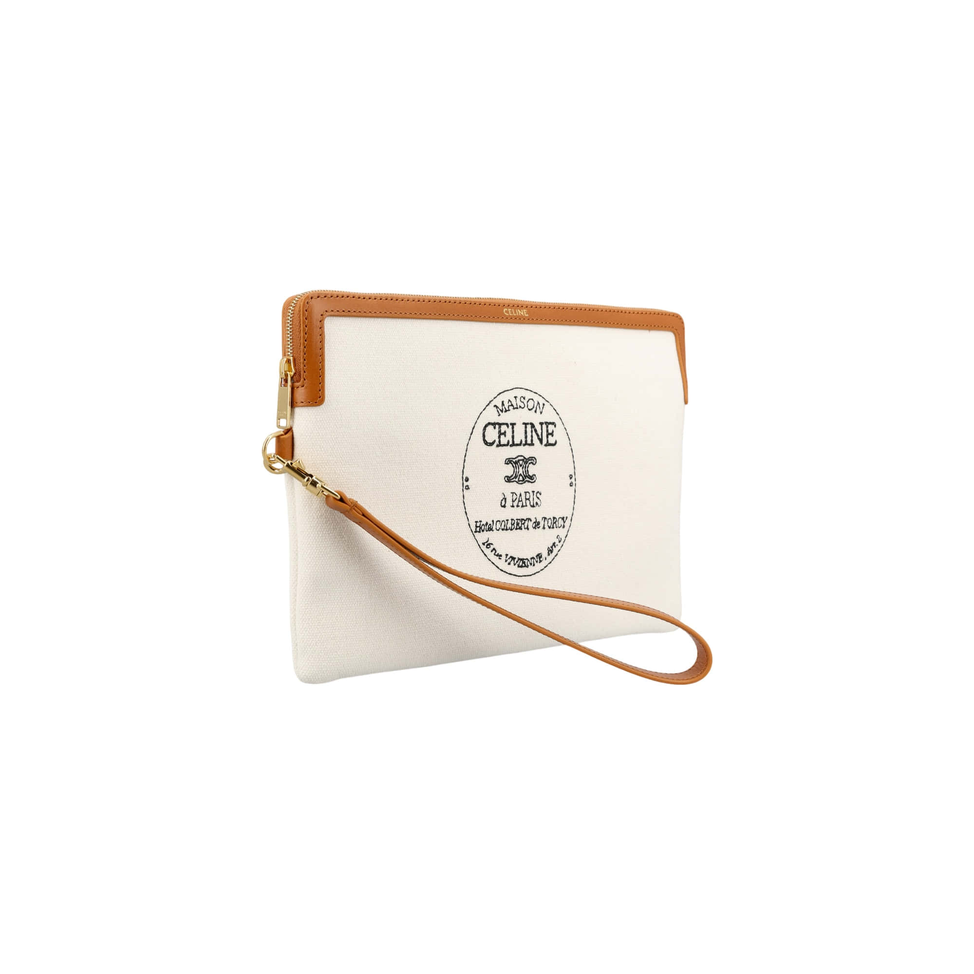 Celine Zipper Clutch