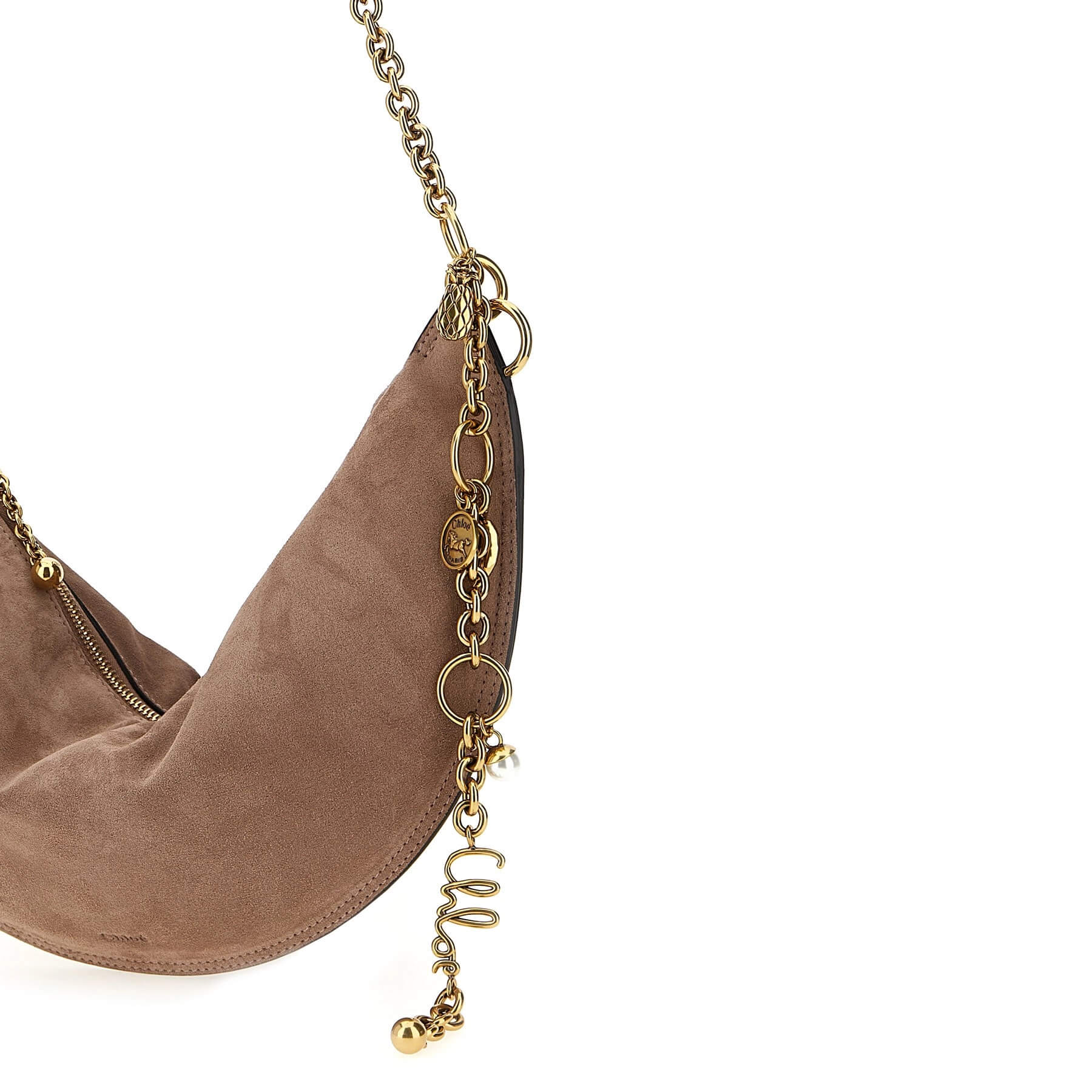Chloé Icons Shoulder Bag In Suede