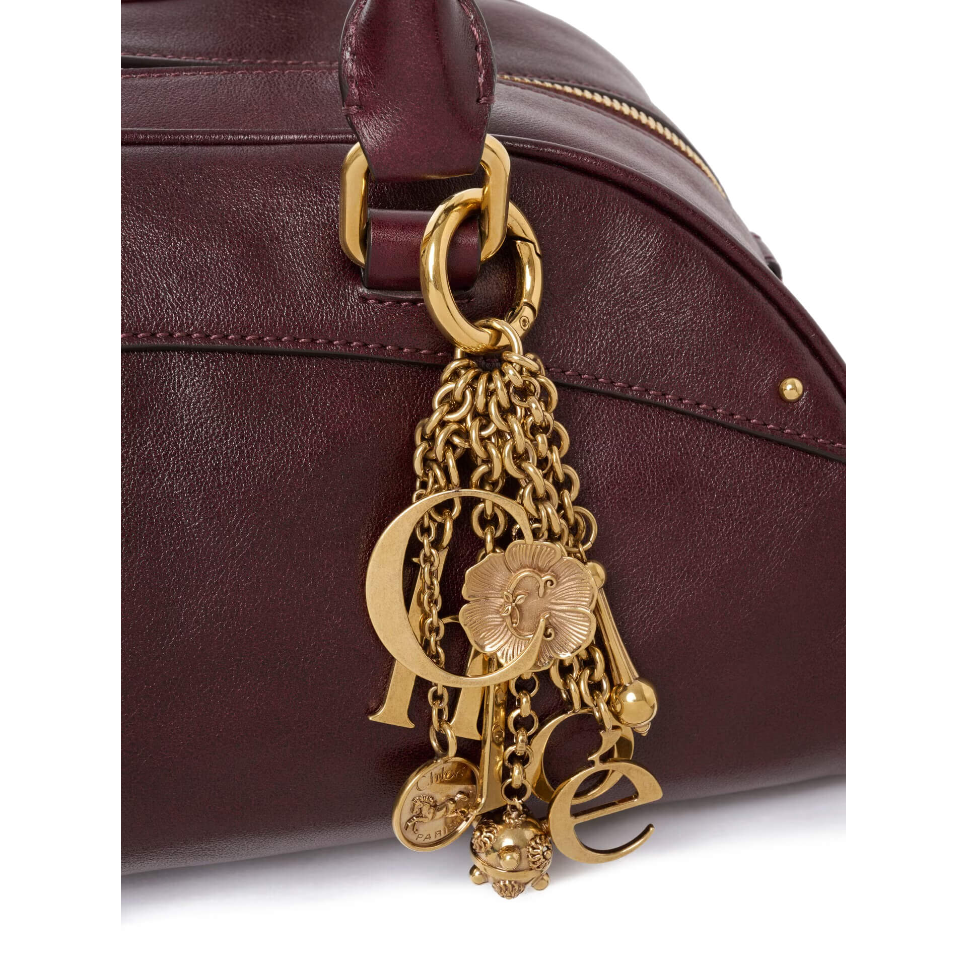 Chloé Symbols Logo Key Ring Bag Charm