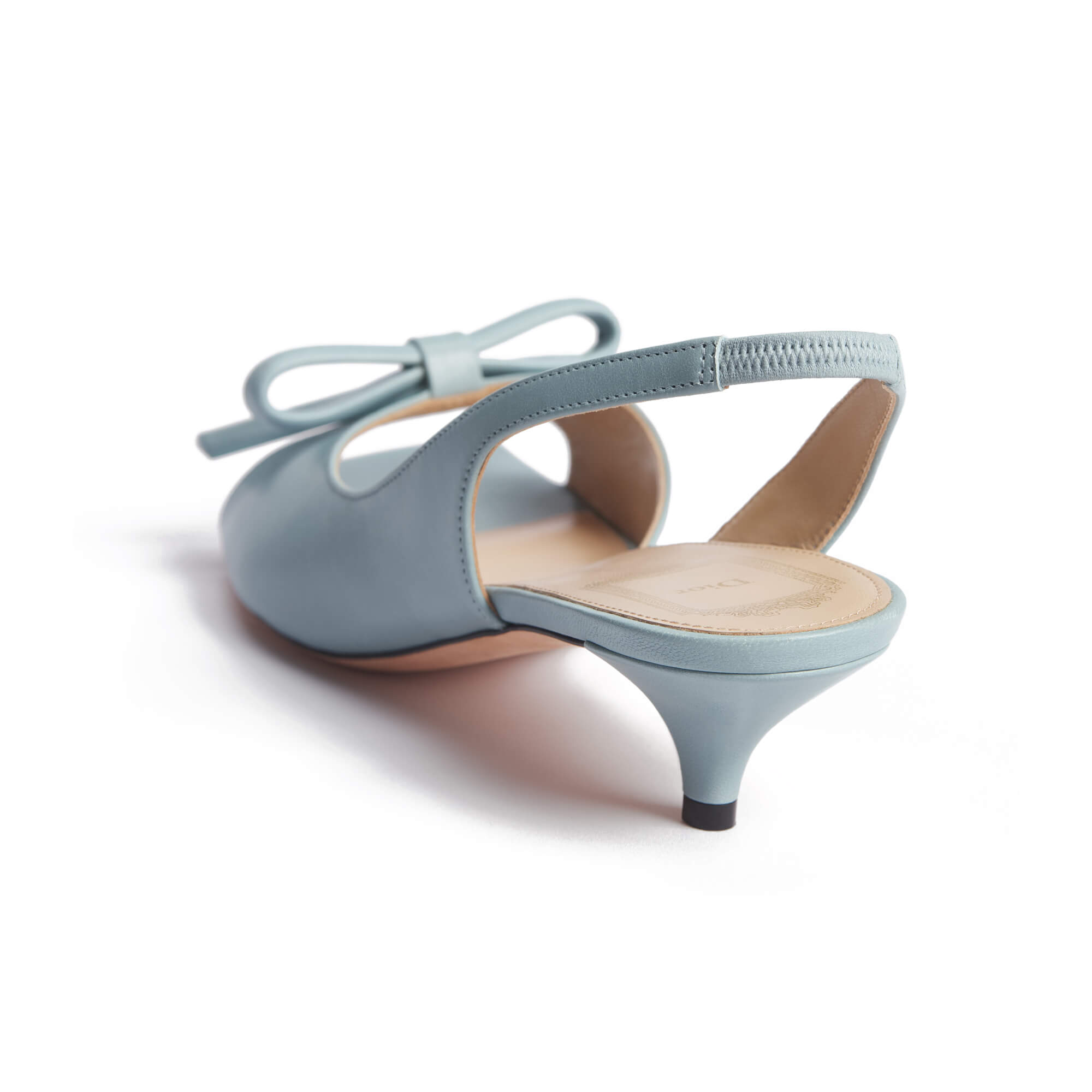Dior Bow Heeled Slingback Sandal