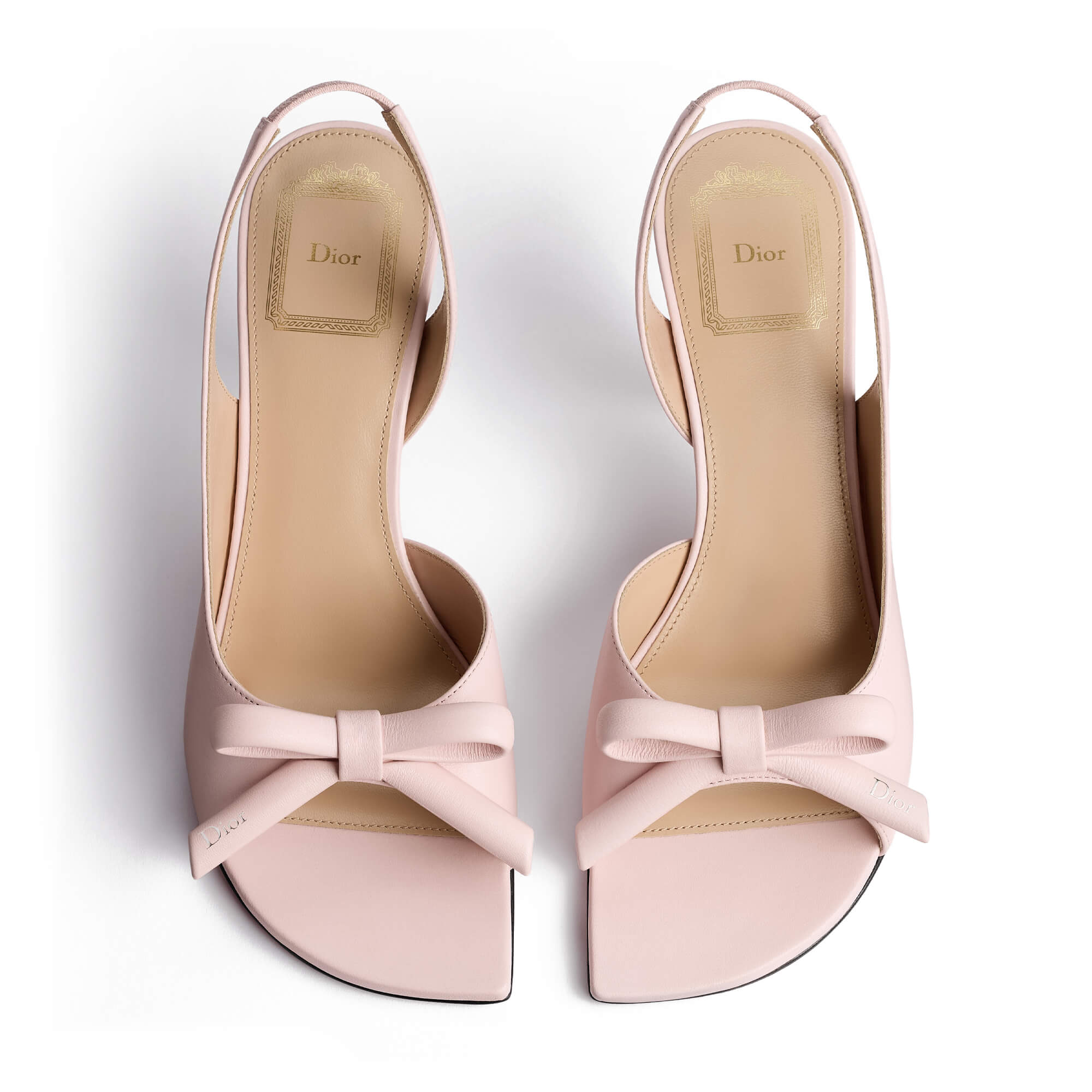 Dior Bow Heeled Slingback Sandal