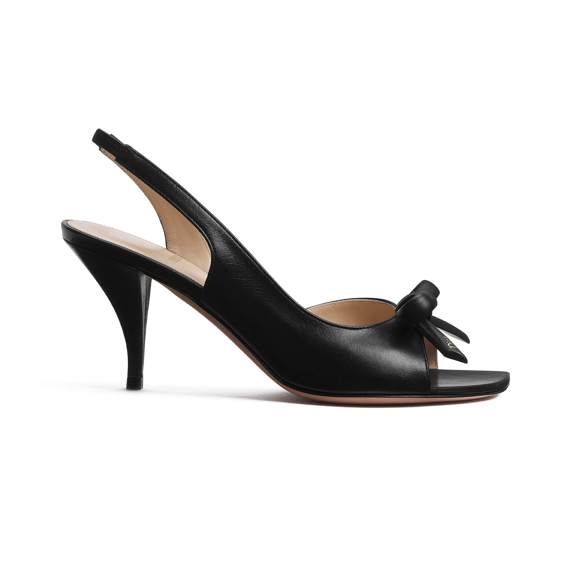 Dior Bow Heeled Slingback Sandal
