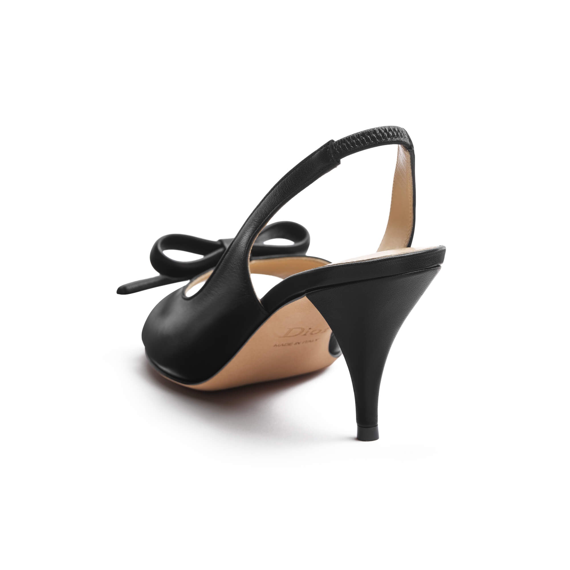 Dior Bow Heeled Slingback Sandal