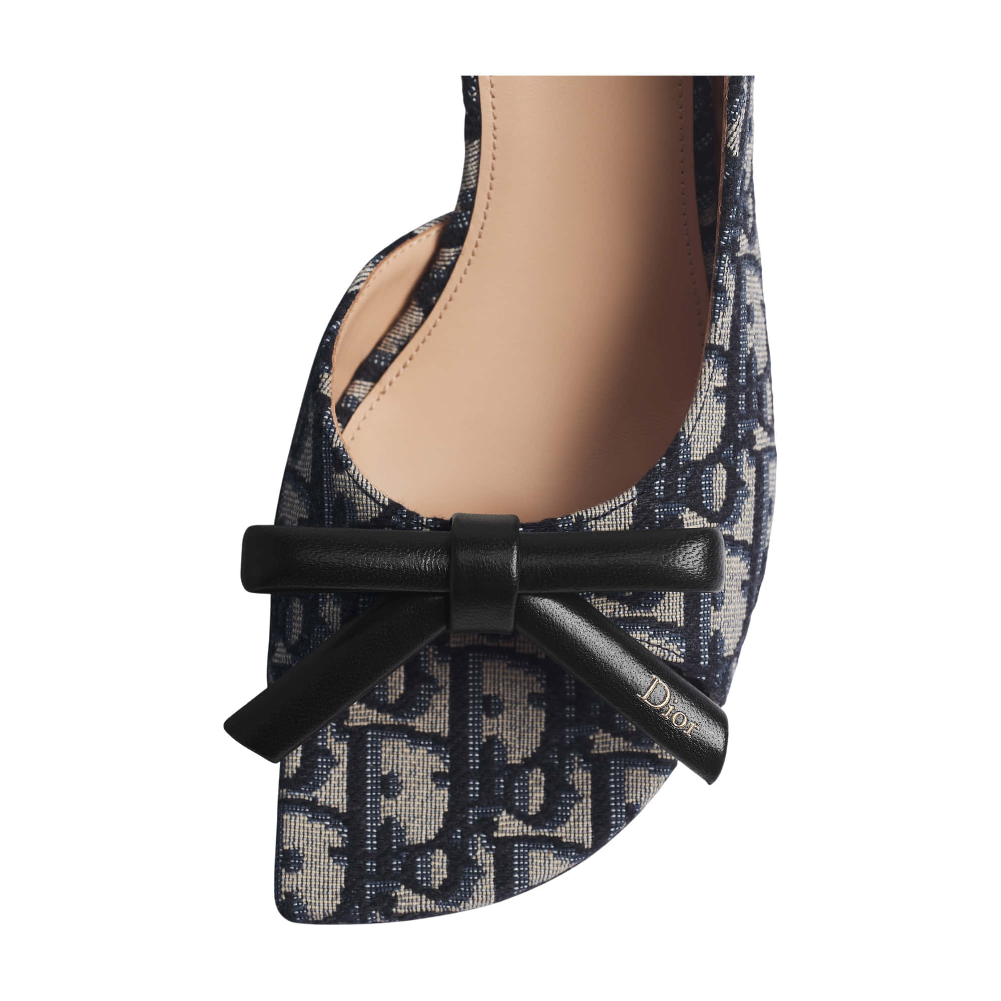 Dior Bow Heeled Slingback Sandal