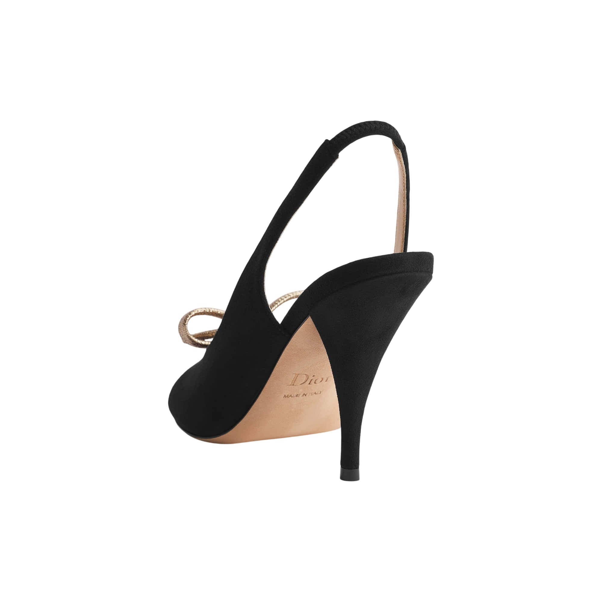 Dior Bow Heeled Slingback Sandal