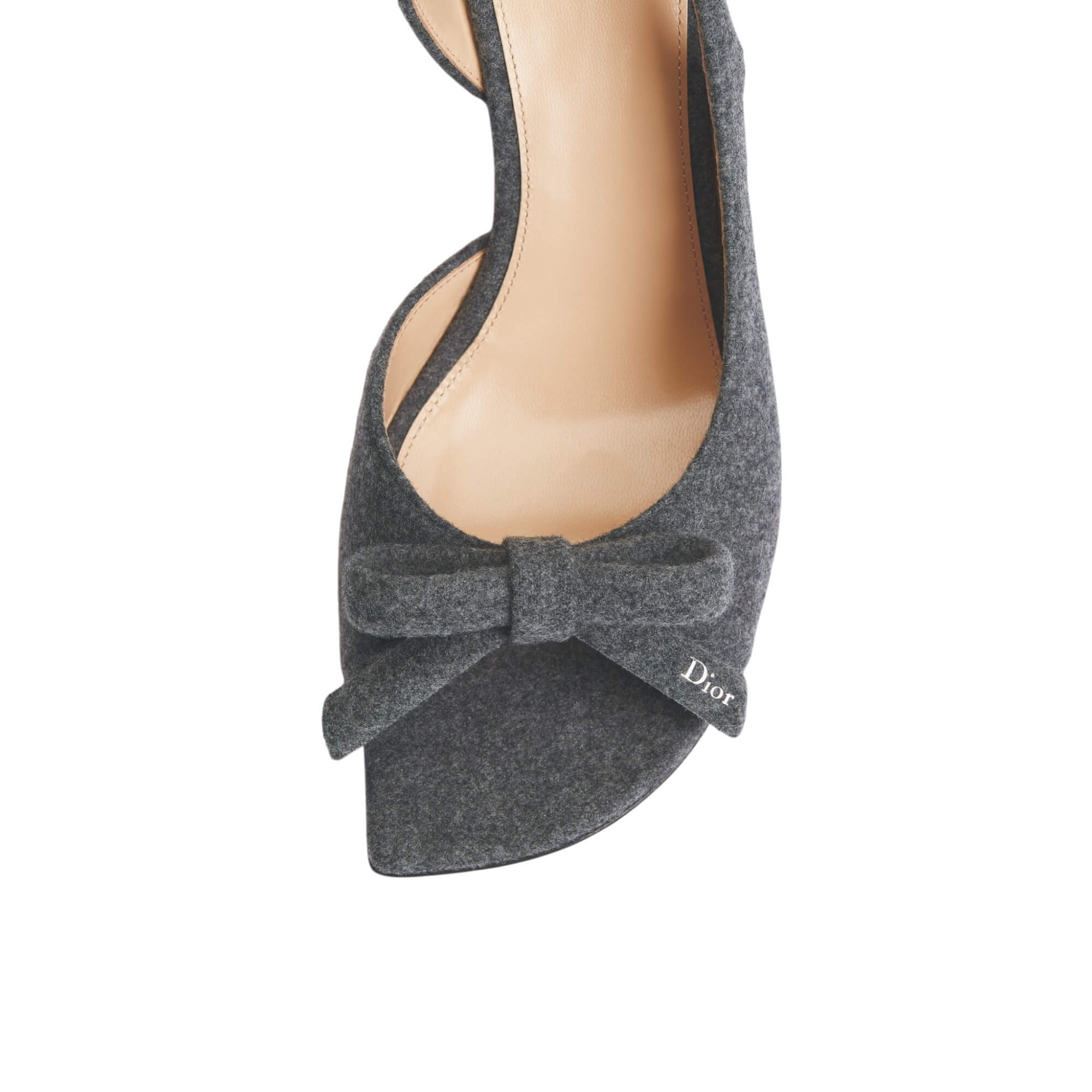 Dior Bow Heeled Slingback Sandal