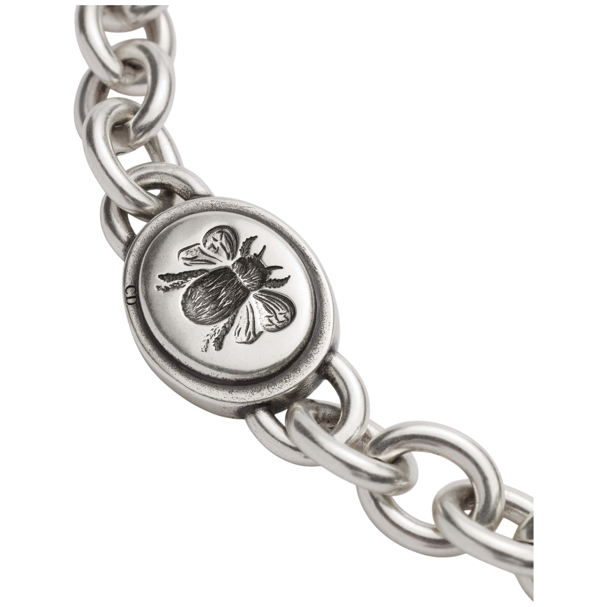 Dior Cameo Bee Chain Link Bracelet