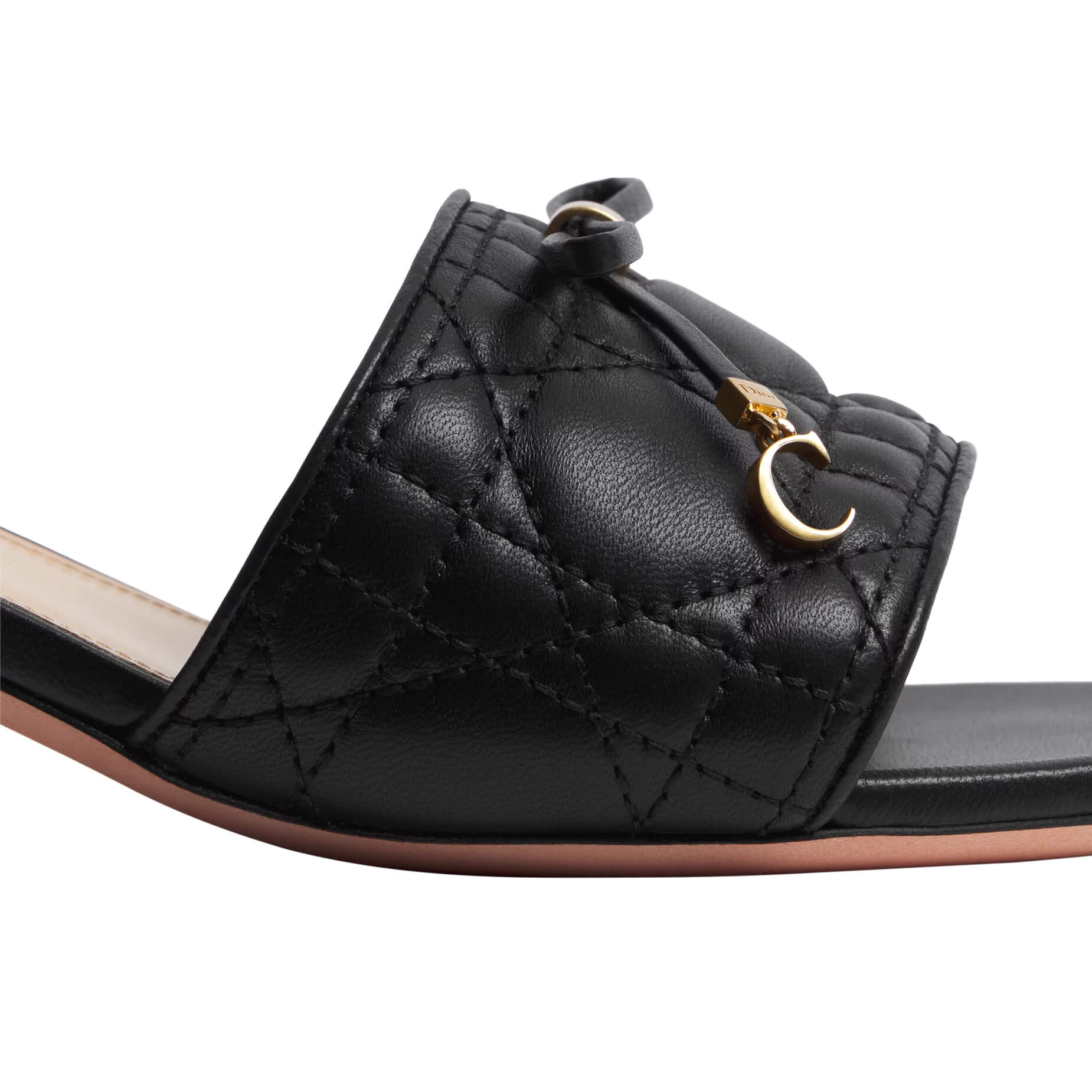 Dior Cannage Heeled Slide