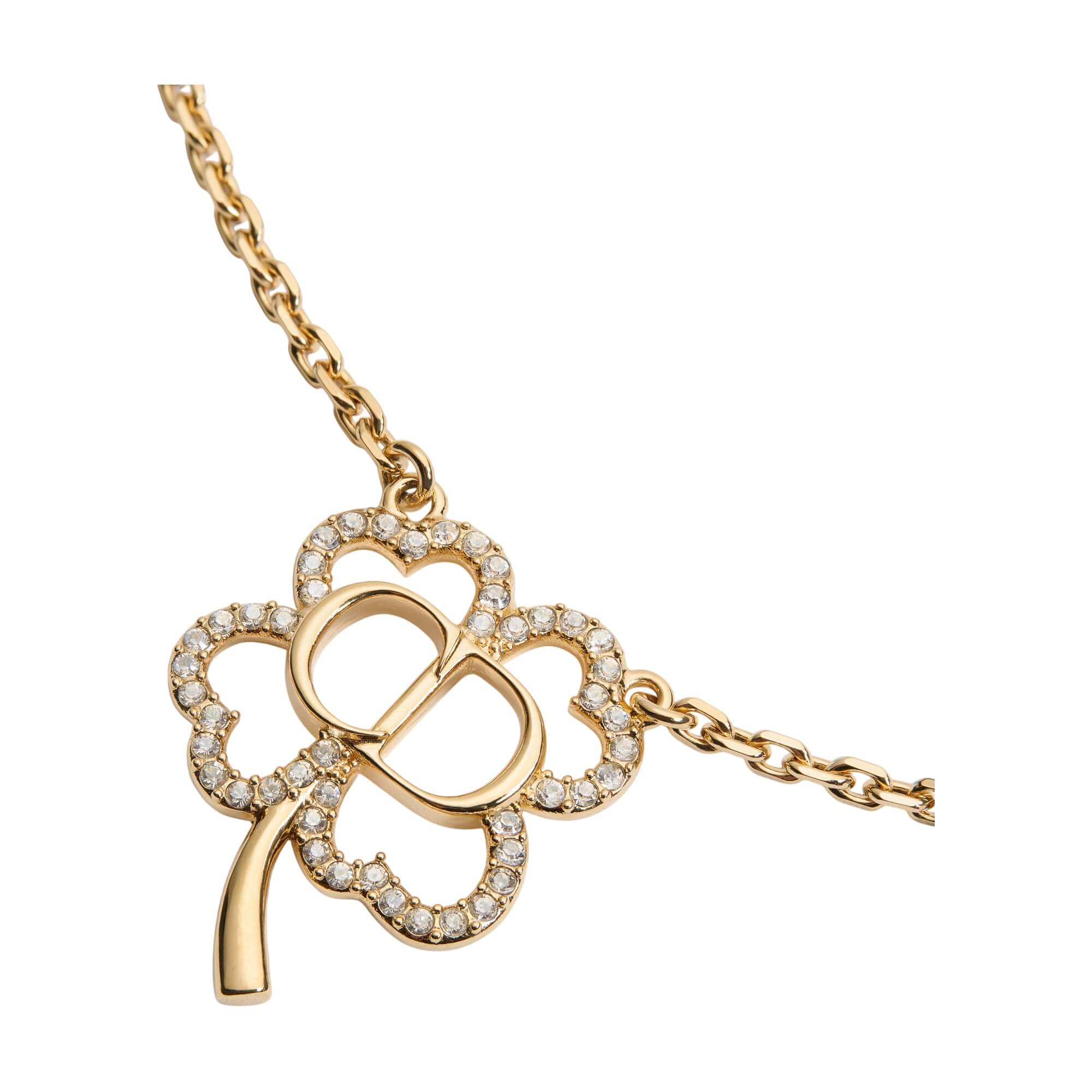Dior CD Shiny Clover Necklace