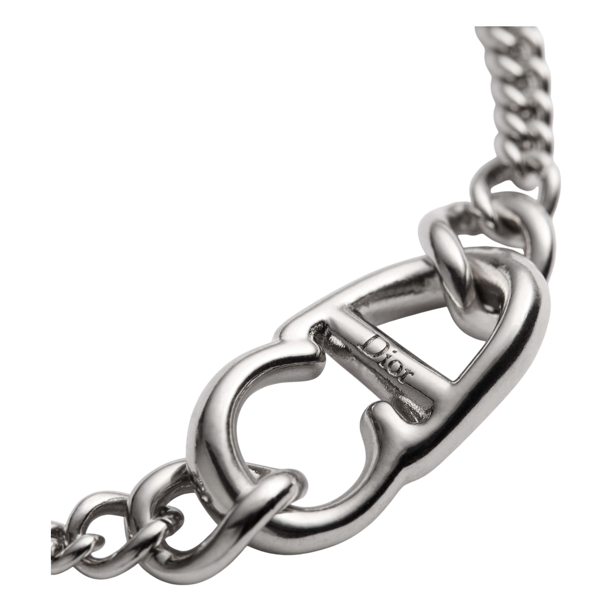 Dior CD Icon Thin Chain Link Necklace