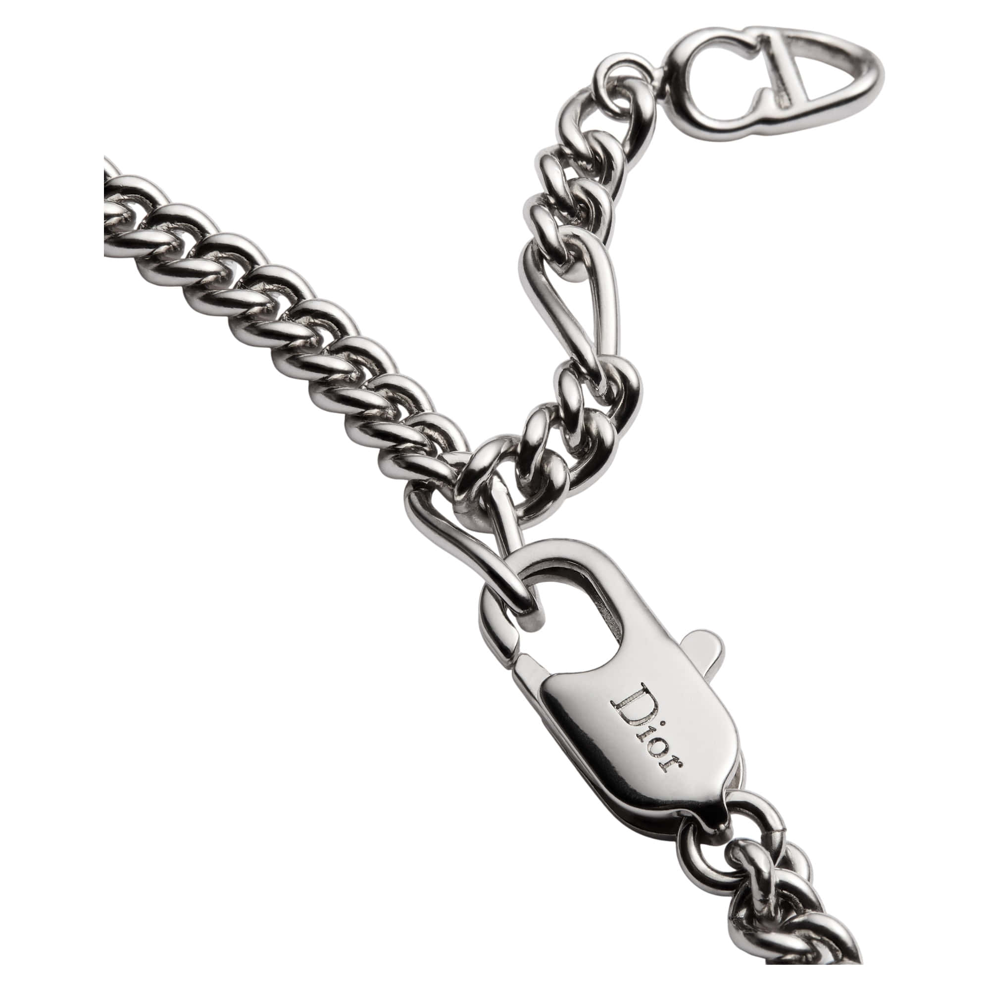 Dior CD Icon Thin Chain Link Necklace