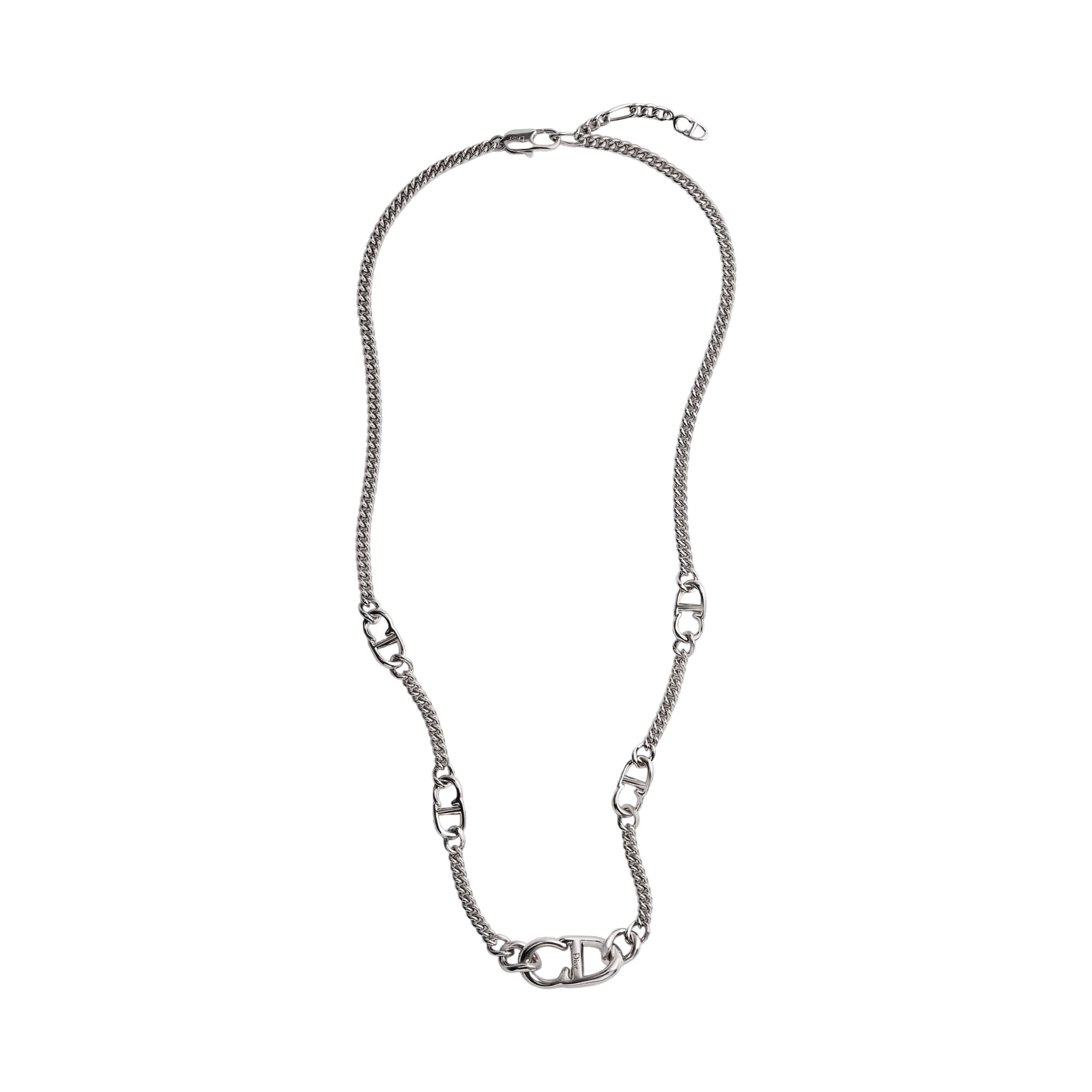 Dior CD Icon Thin Chain Link Necklace
