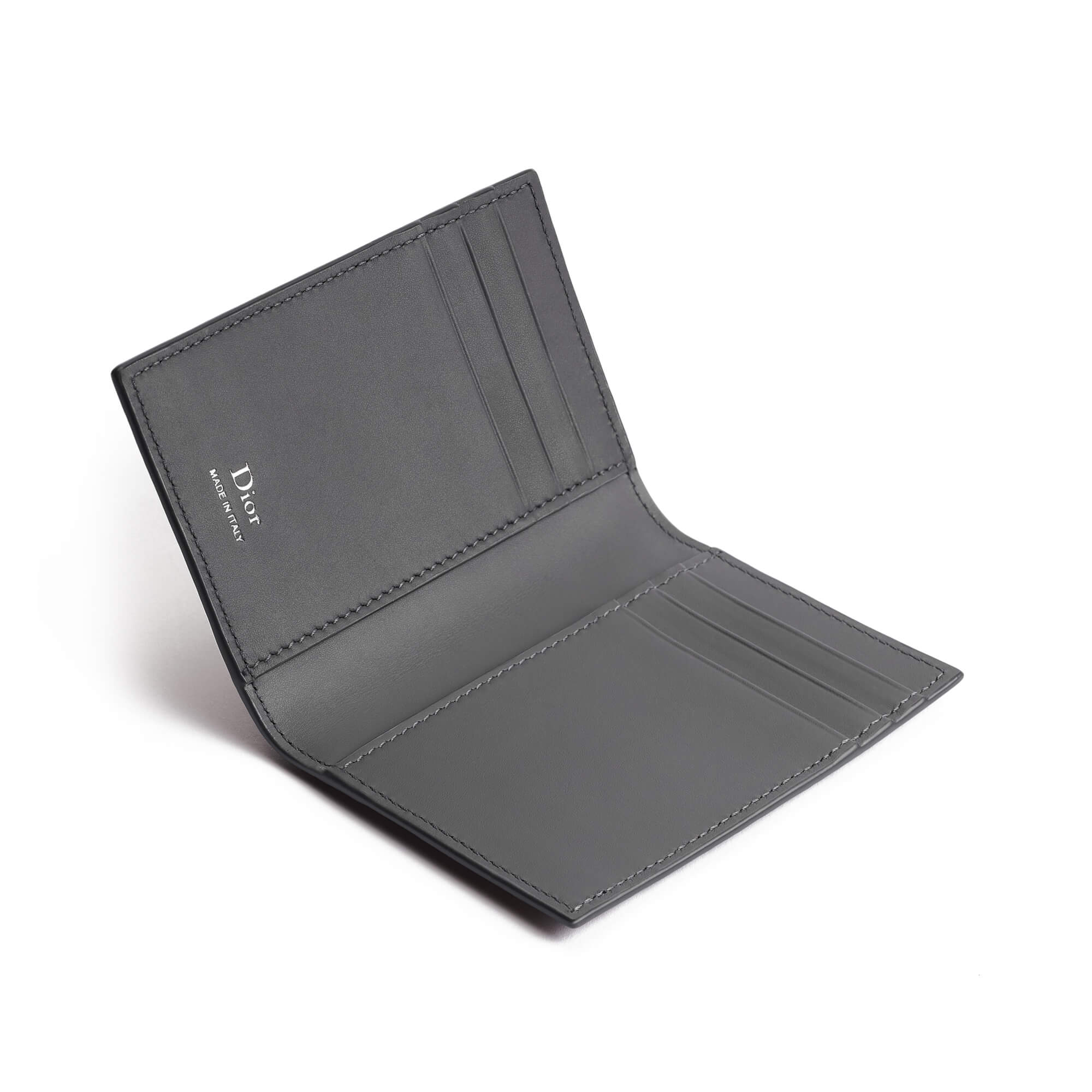Dior CD Icon Vertical Bifold Card Holder