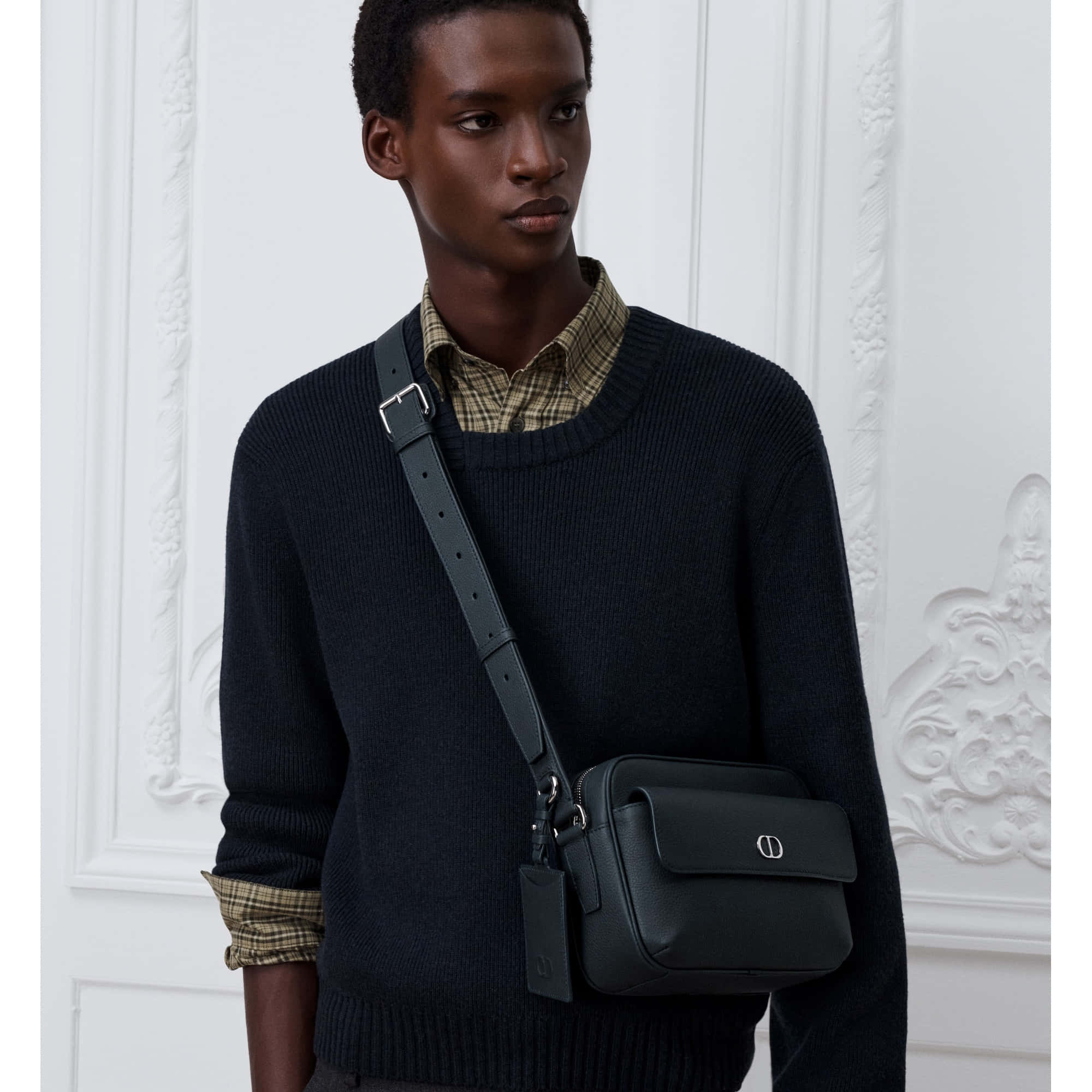 Dior CD Icon Zipped Messenger Bag