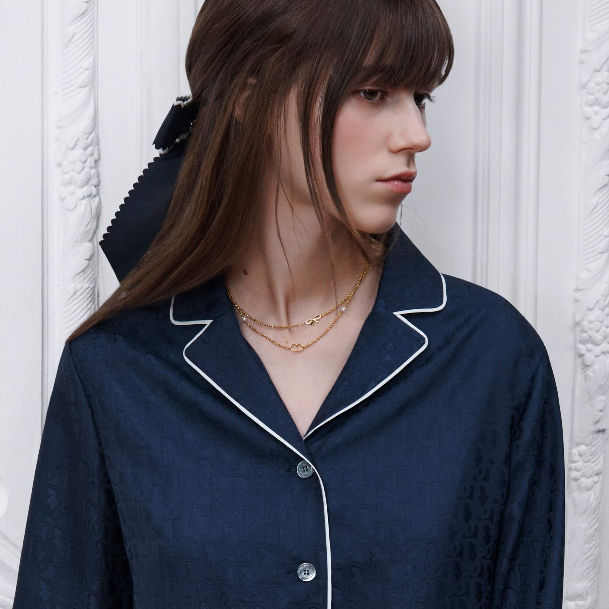 Dior CD Mini Bow Necklace