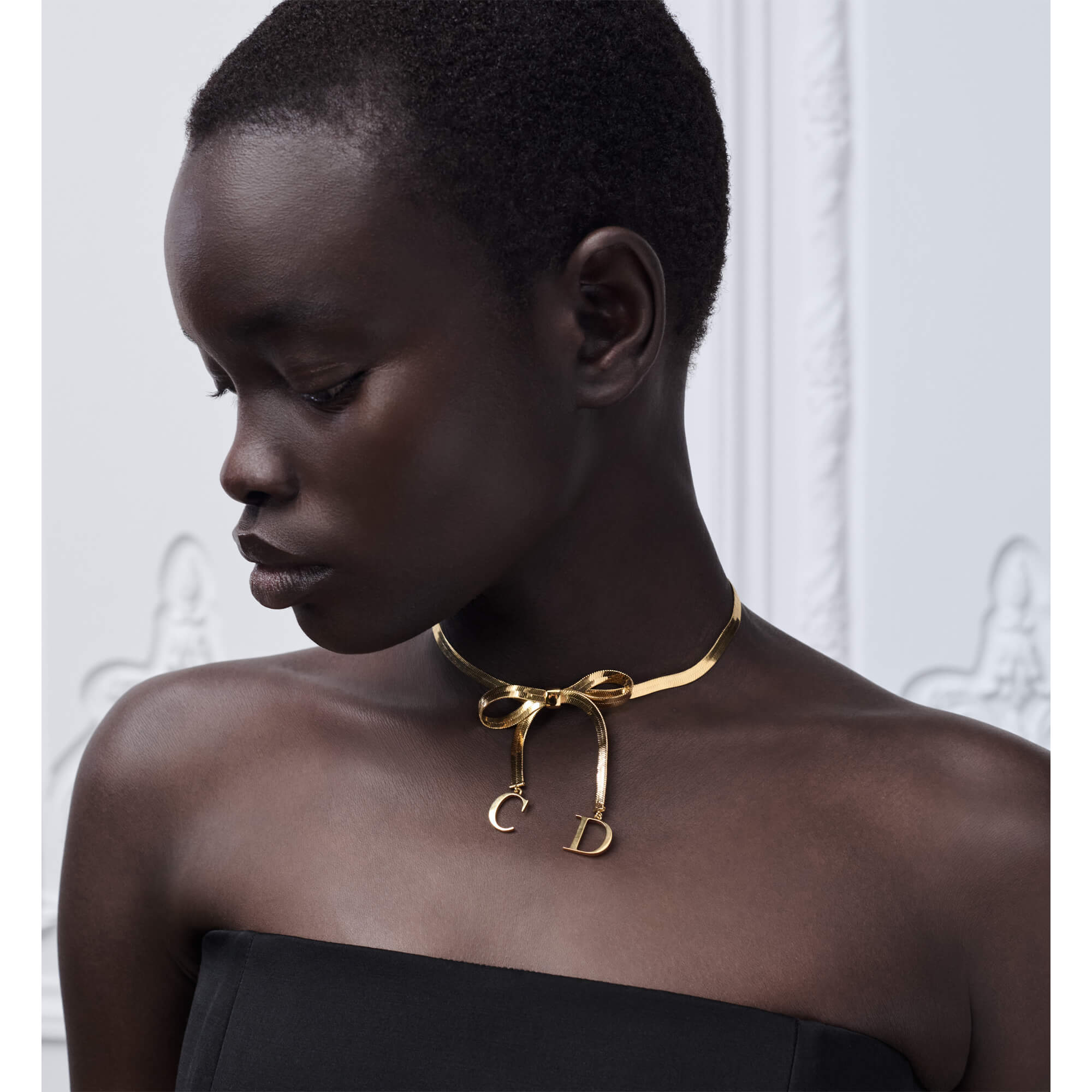 Dior CD Ribbon Choker