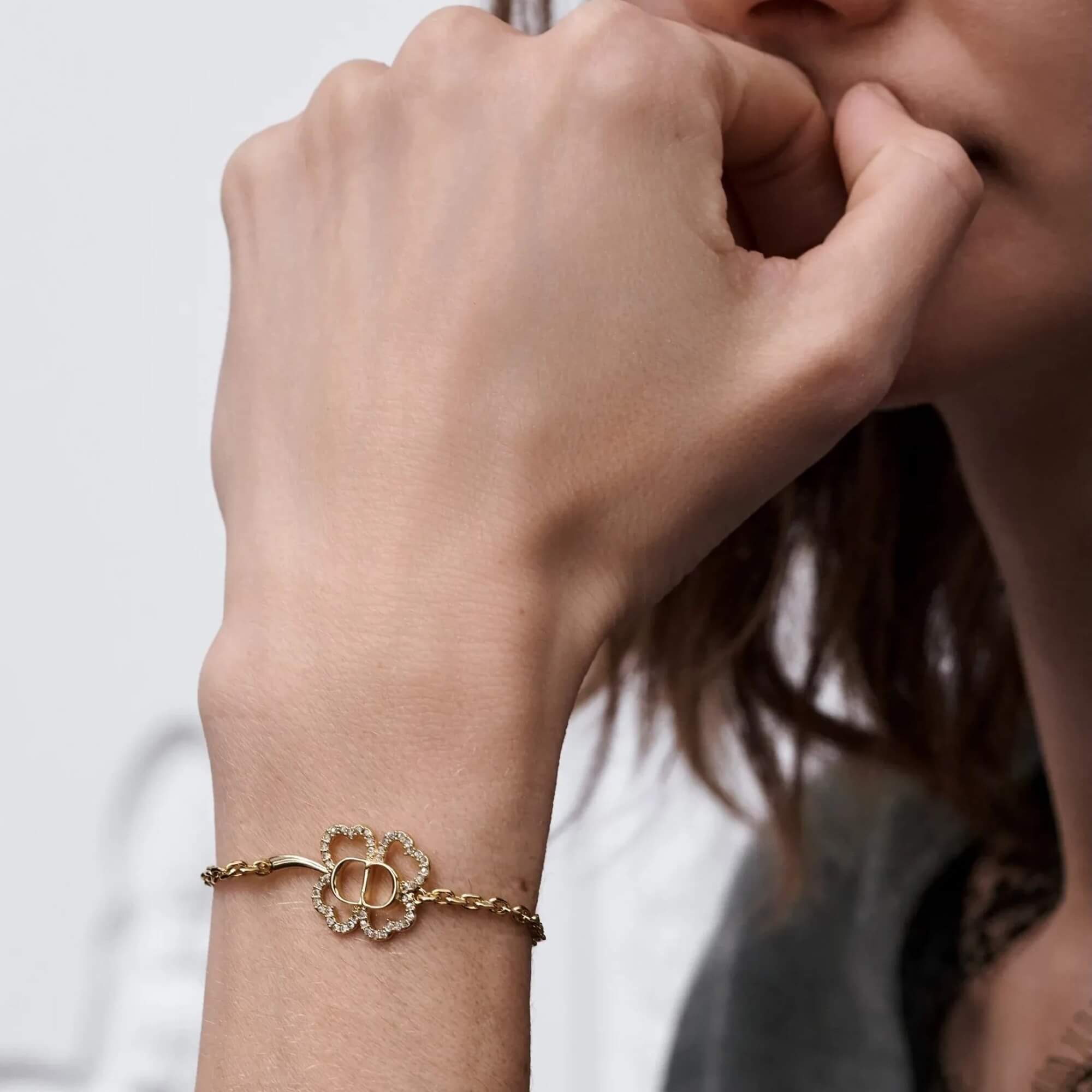 Dior CD Shiny Clover Bracelet