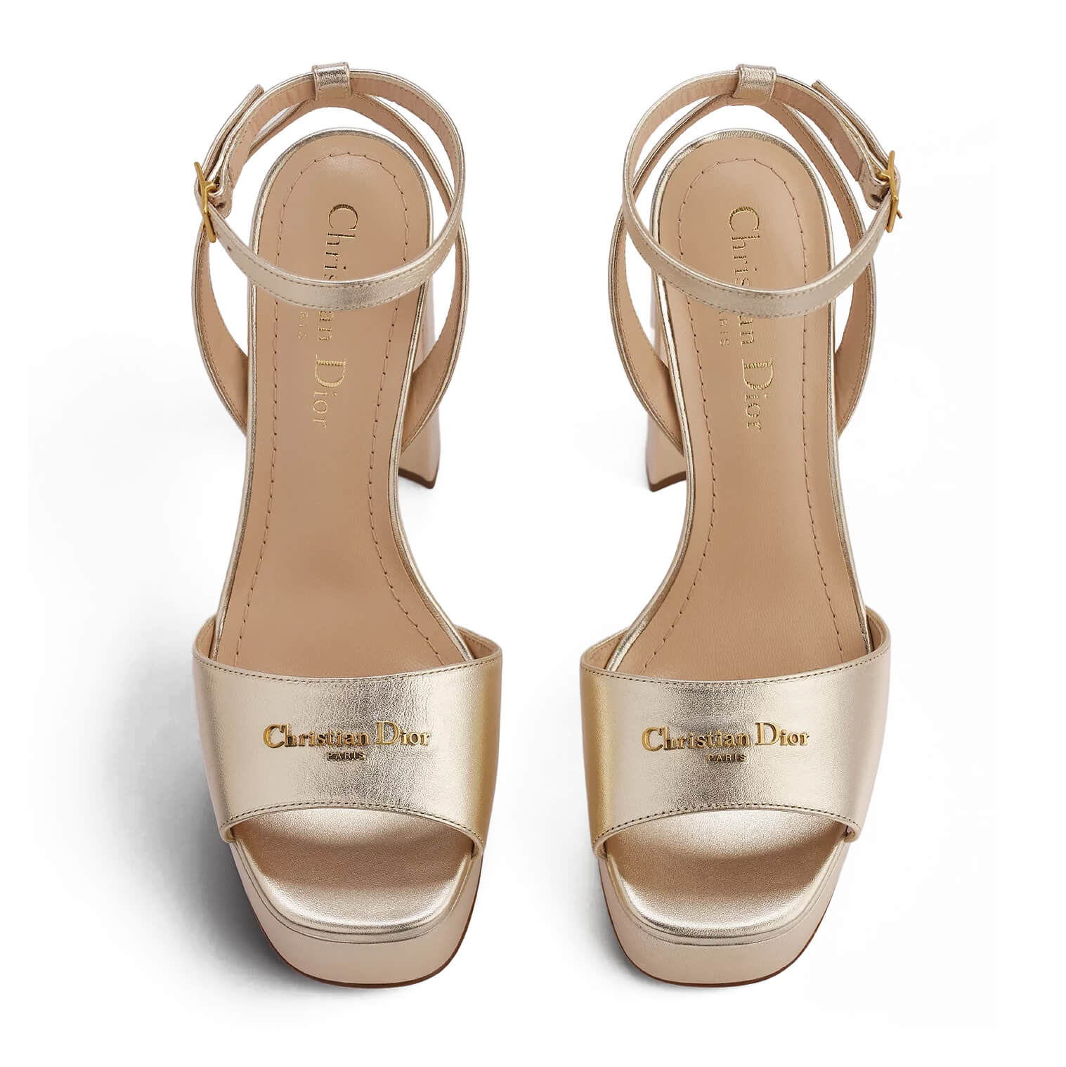 Dior Or D-Lane Platform Sandal