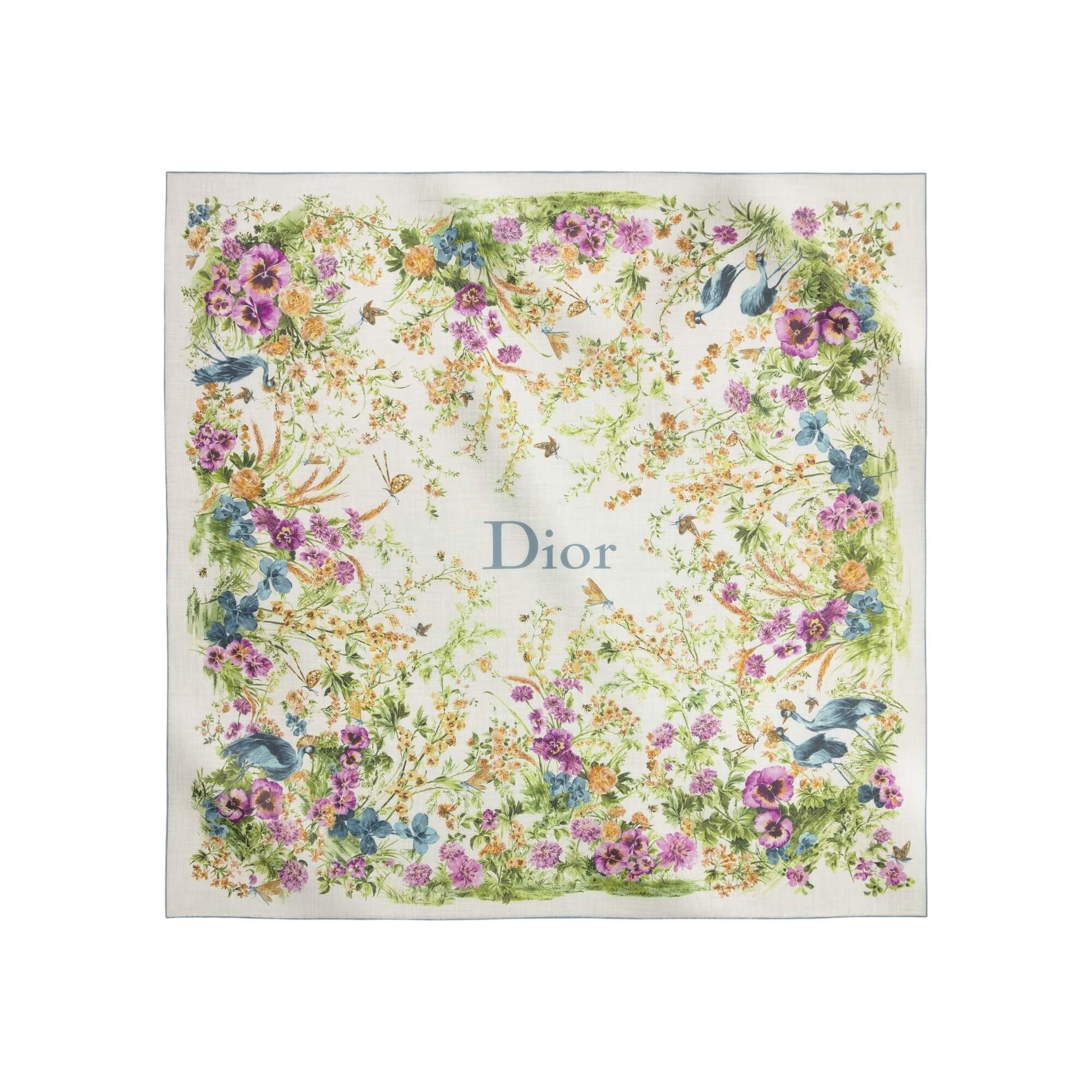 Dior Dioriviera Toile De Jouy Floral Garden Shawl