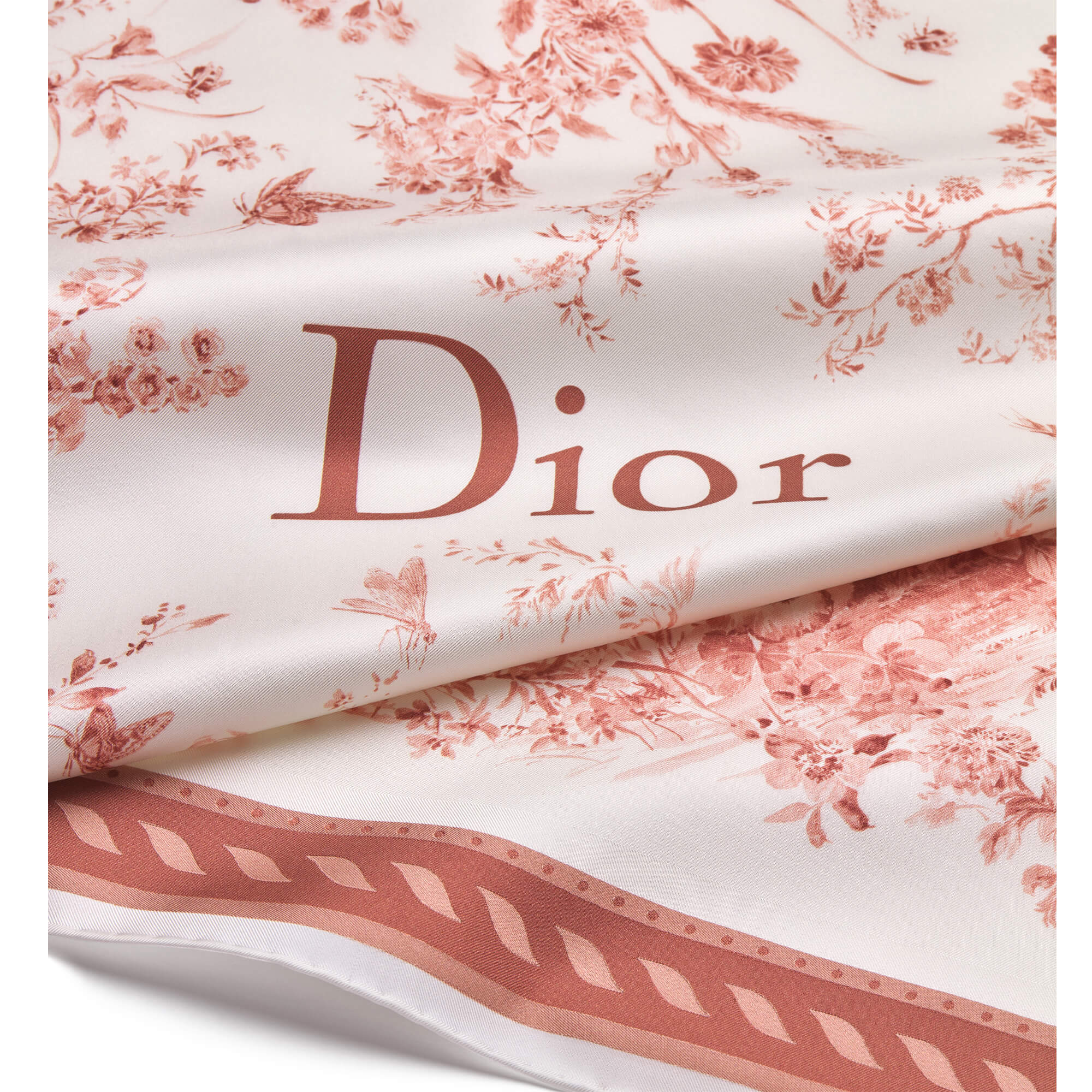 Dior Toile de Jouy Floral Garden 90 Square Scarf