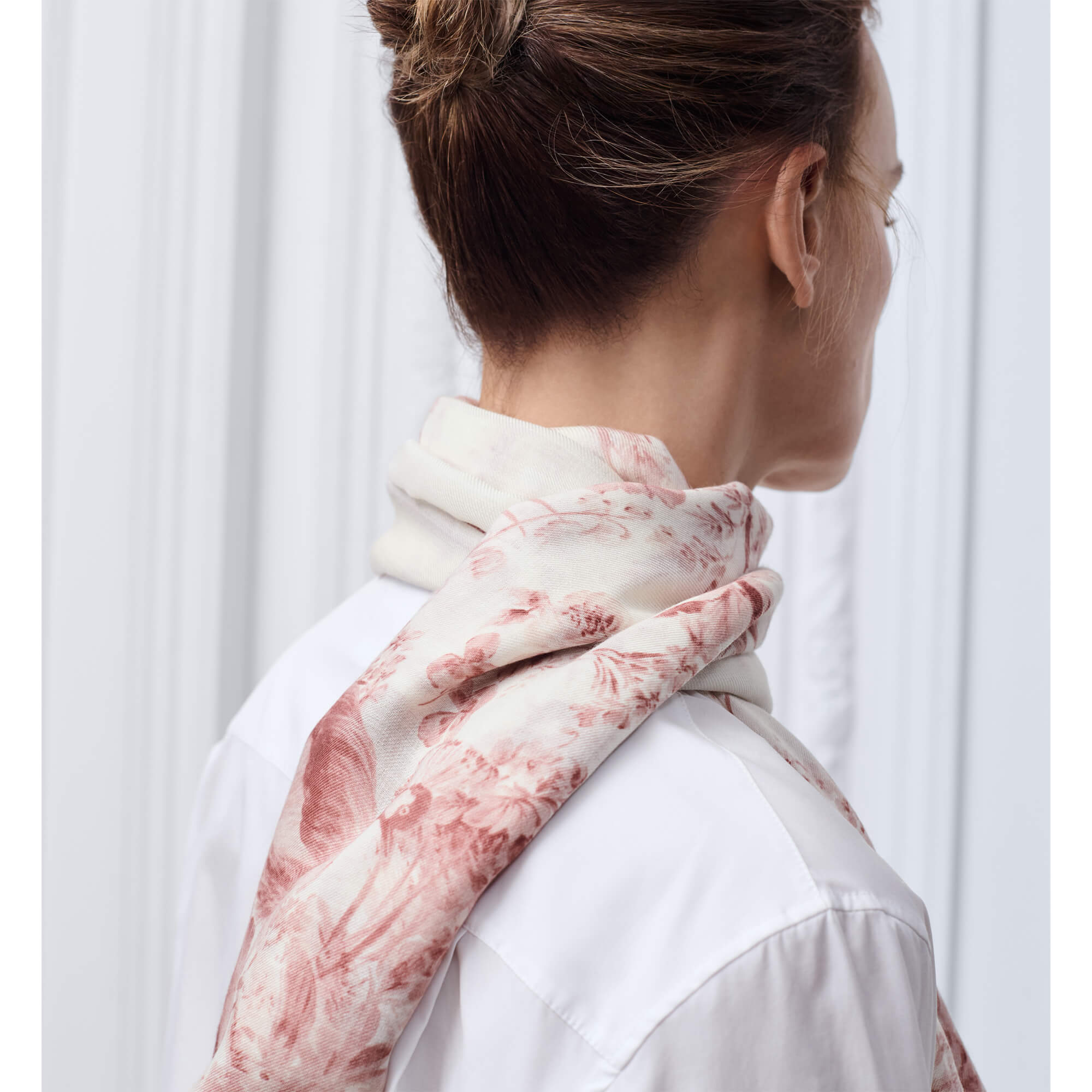 Dior Toile De Jouy Floral Garden Shawl