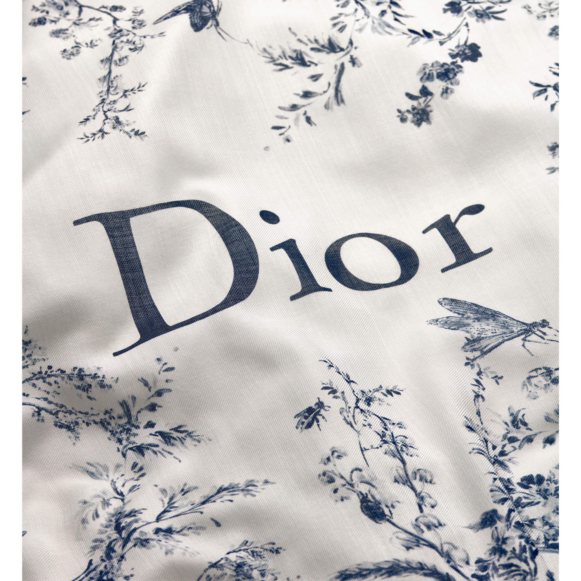 Dior Toile De Jouy Floral Garden Shawl