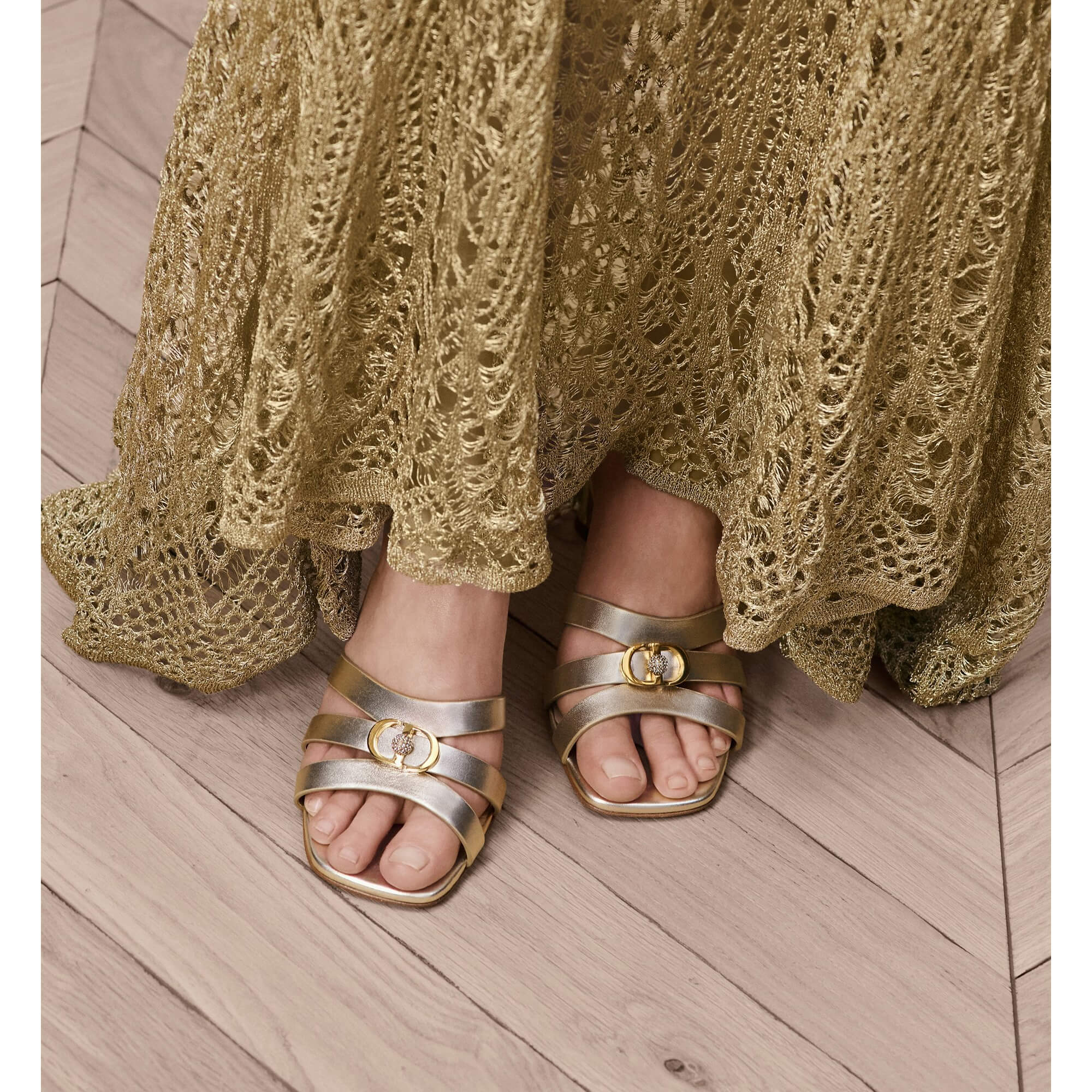 Dior Or 30M Heeled Slide