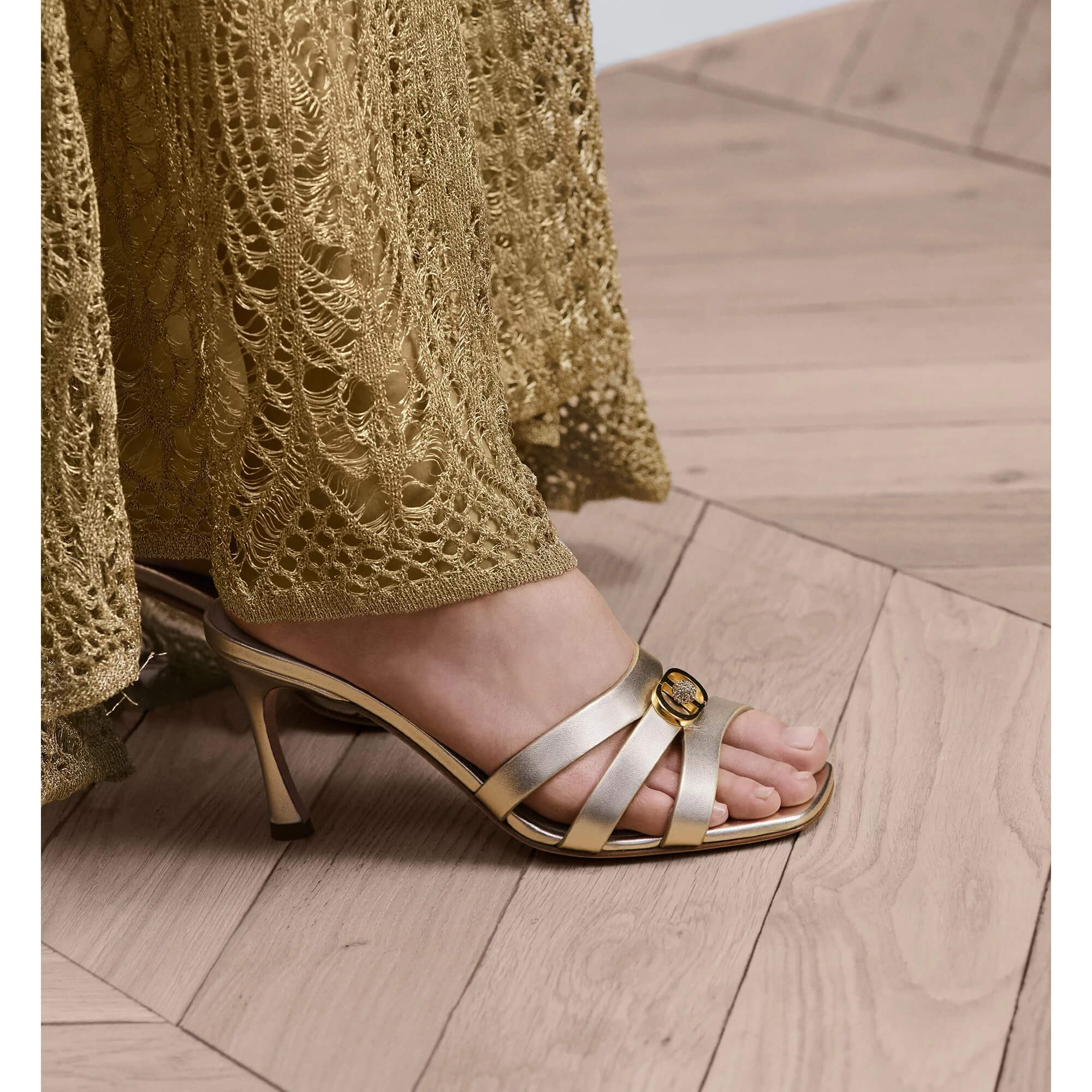 Dior Or 30M Heeled Slide