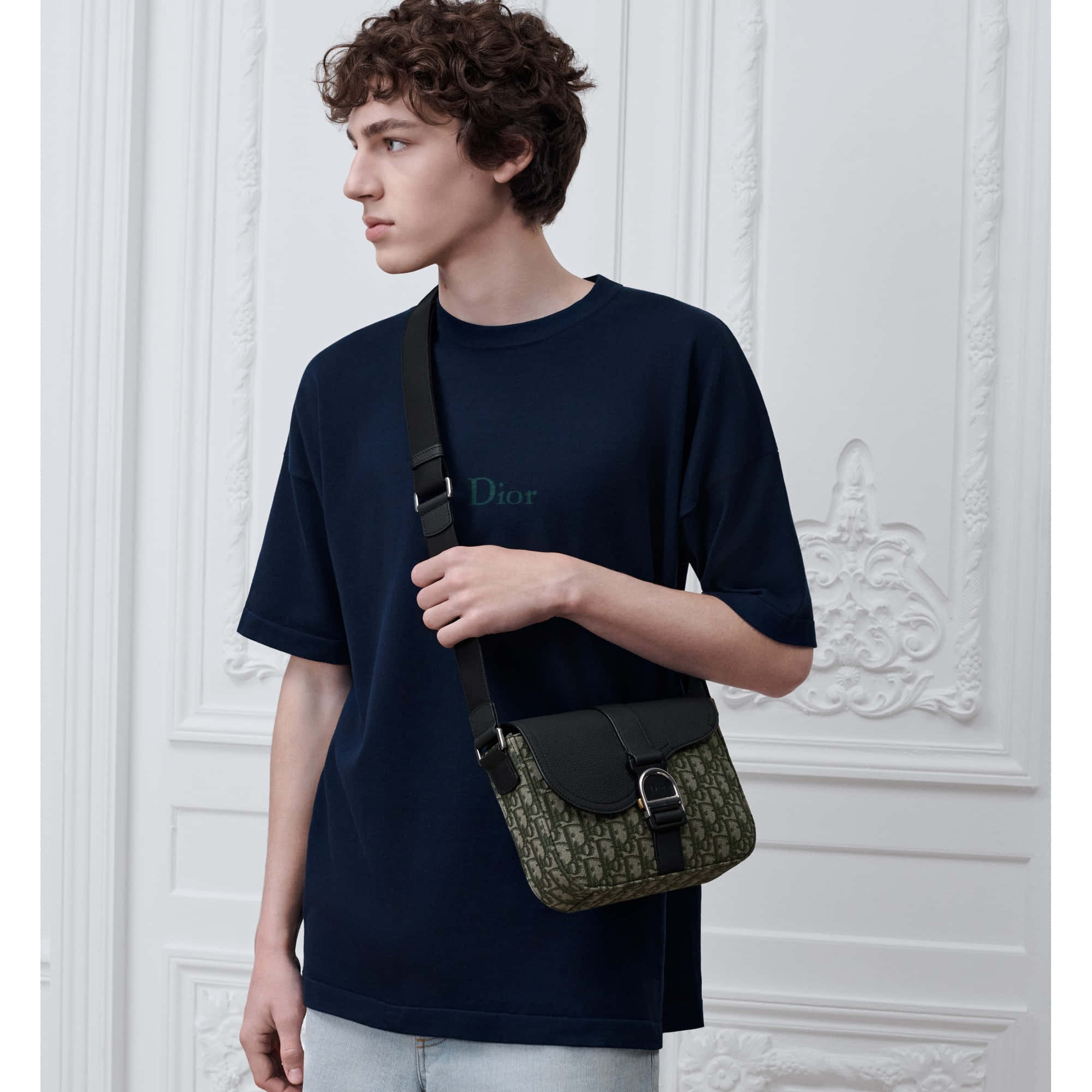 Dior Saddle Heritage Messenger Bag with Flap