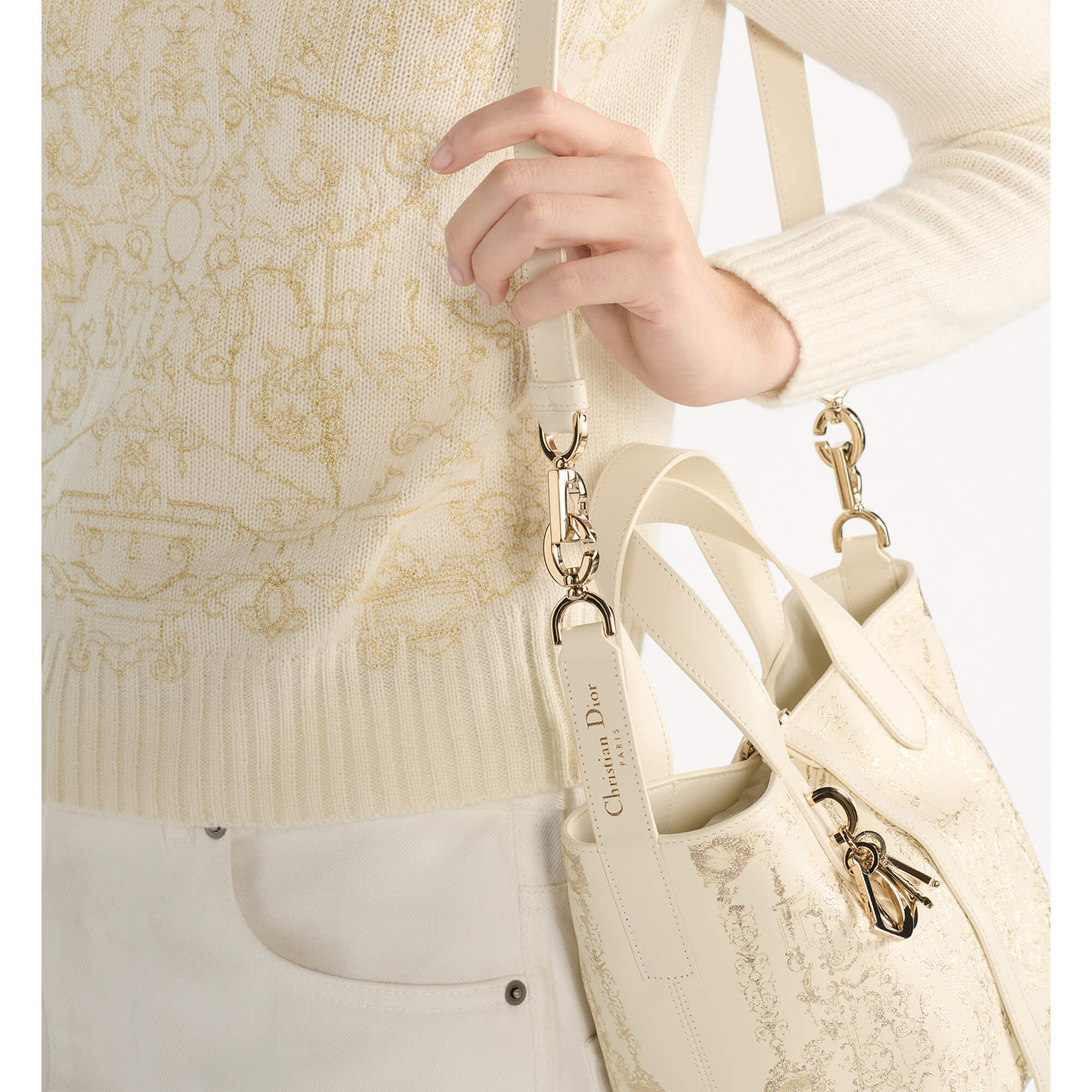 Dior Small Dior Toujours Vertical Tote Bag
