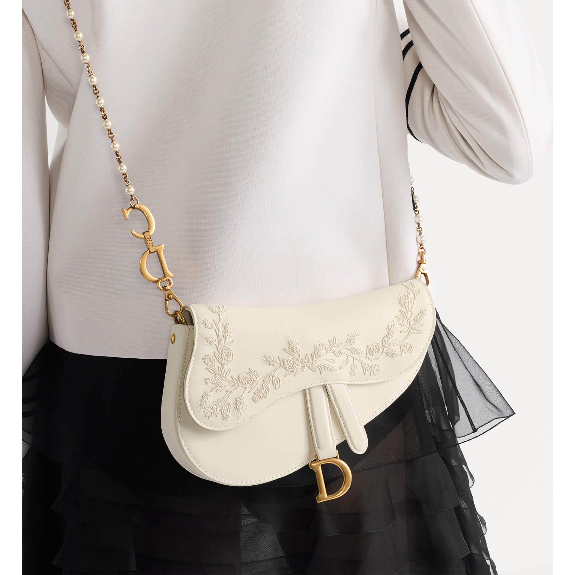Dior Small Saddle Bag with Chain