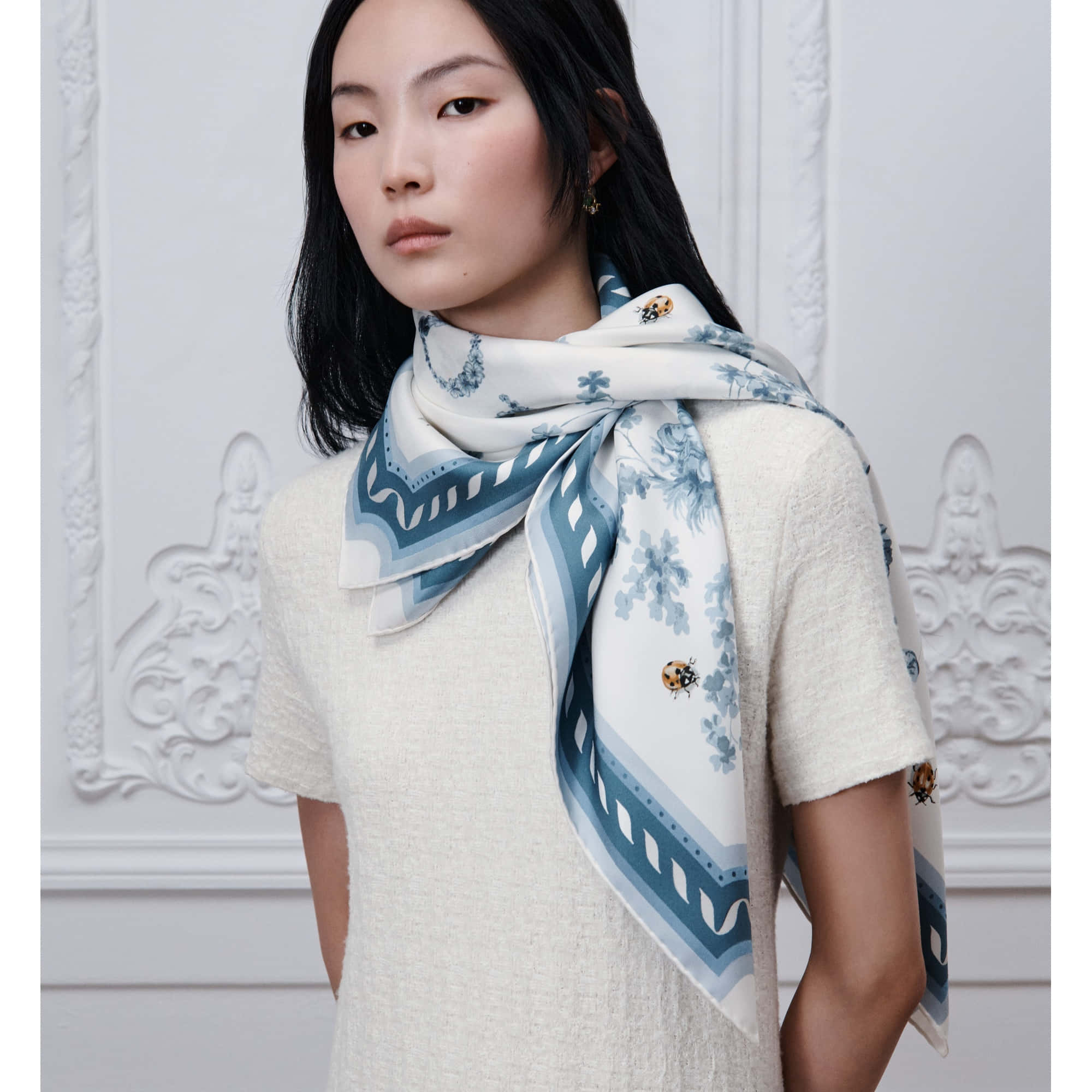 Dior Square 90 Toile De Jouy Clover