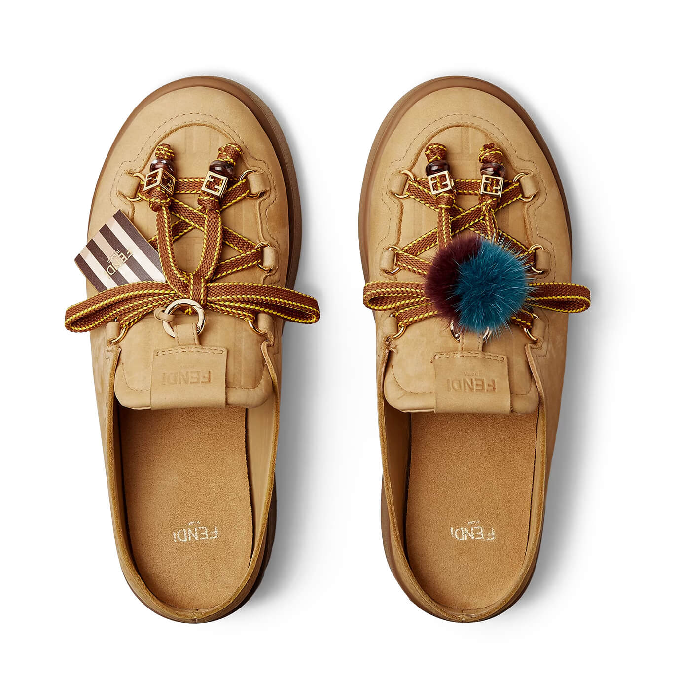 Fendi Apres Chic Leather Sabots