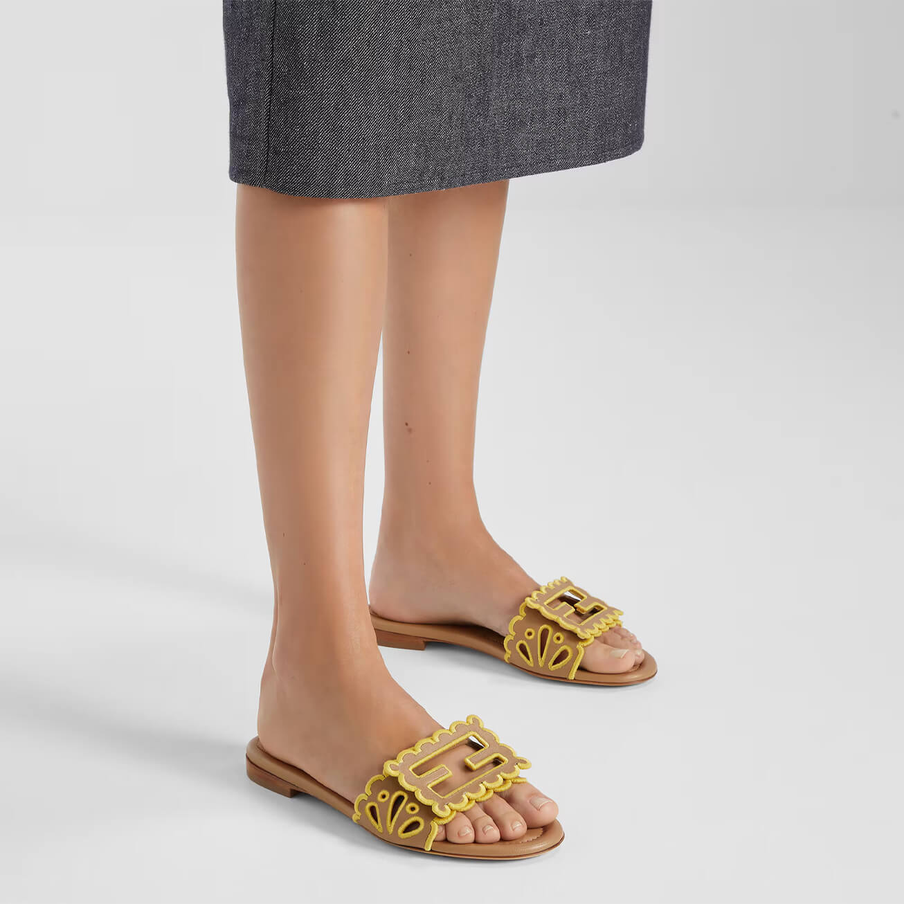 Fendi Baguette Slides