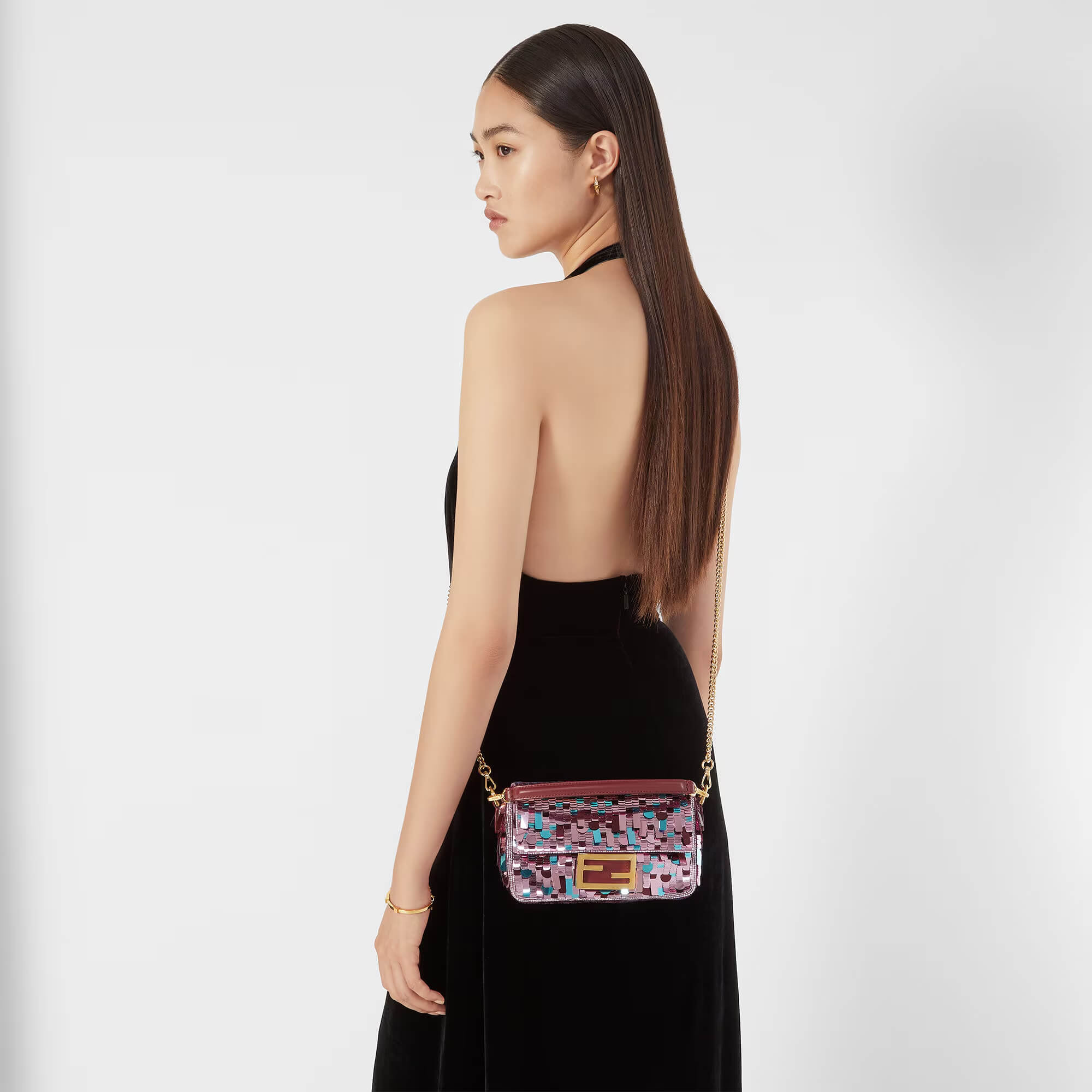 Fendi Baguette® Mini Sequin Bag