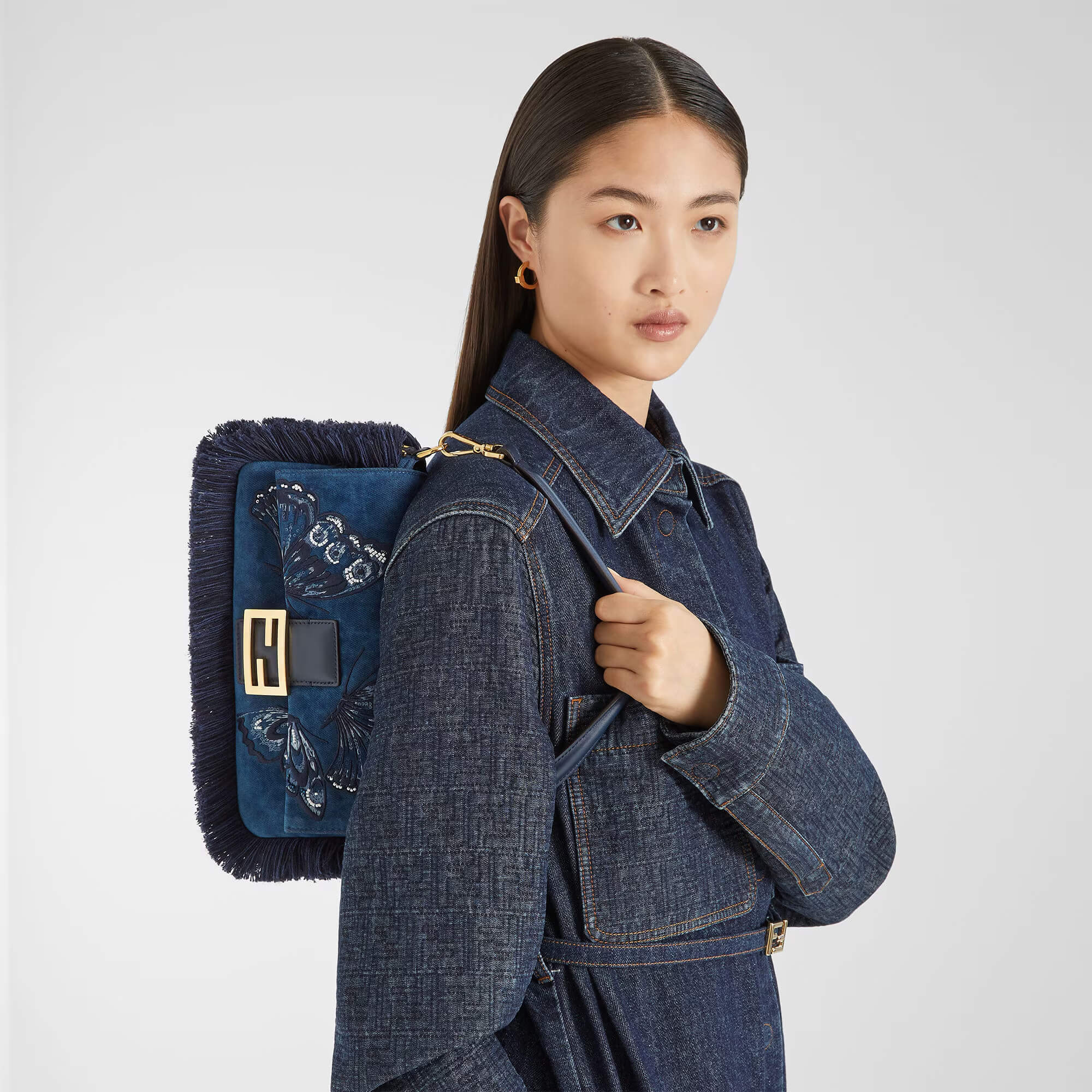 Fendi Baguette® Night Butterfly Sequin Bag