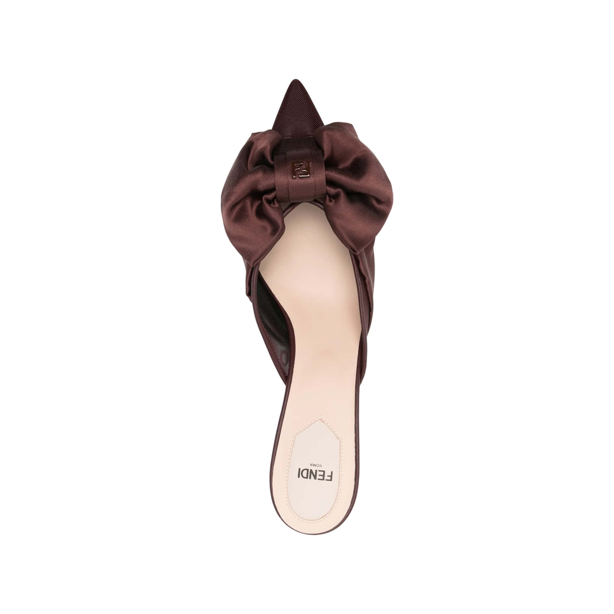 Fendi Colibrì Satin Mules