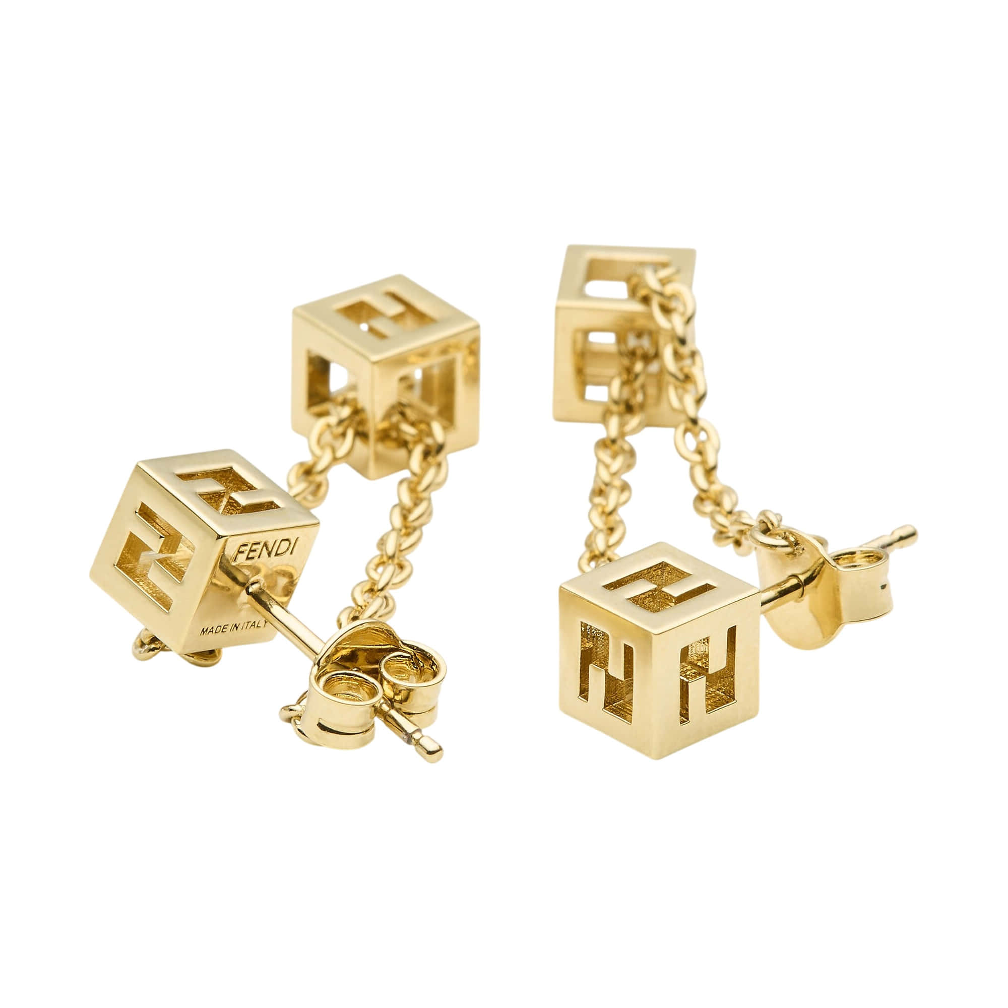 Fendi Faces Pendant Earrings